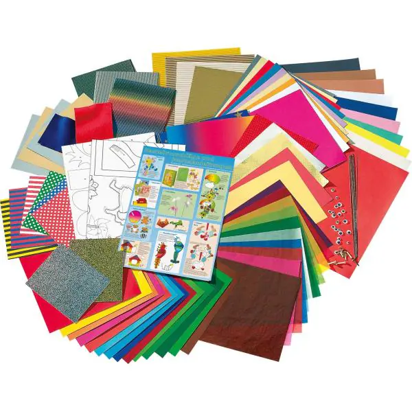 Bastelkoffer Jumbo 107-tlg mit 50 Bastelvorschlägen