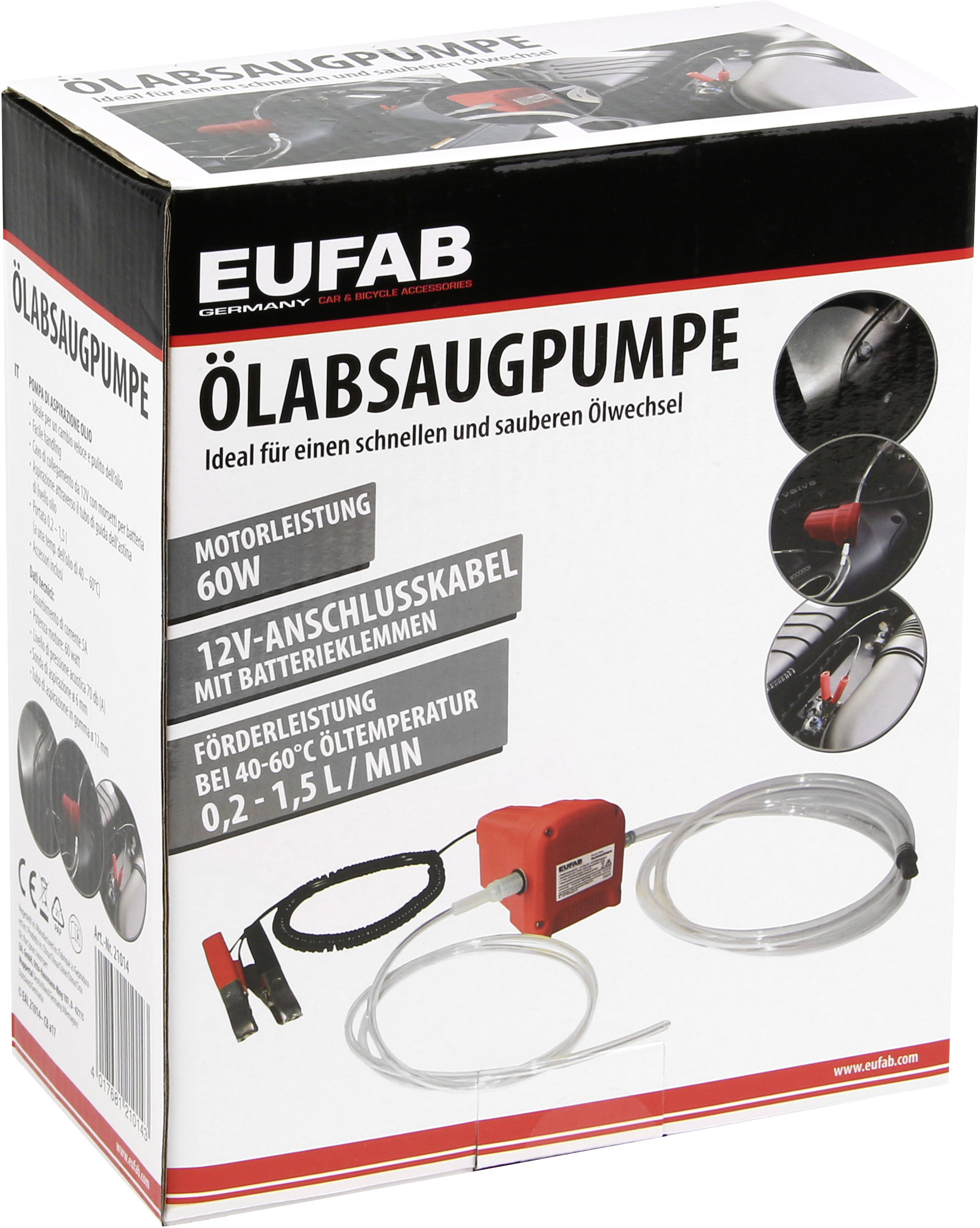EUFAB Ölabsaugpumpe 12V EUFAB Ölabsaugpumpe 12V