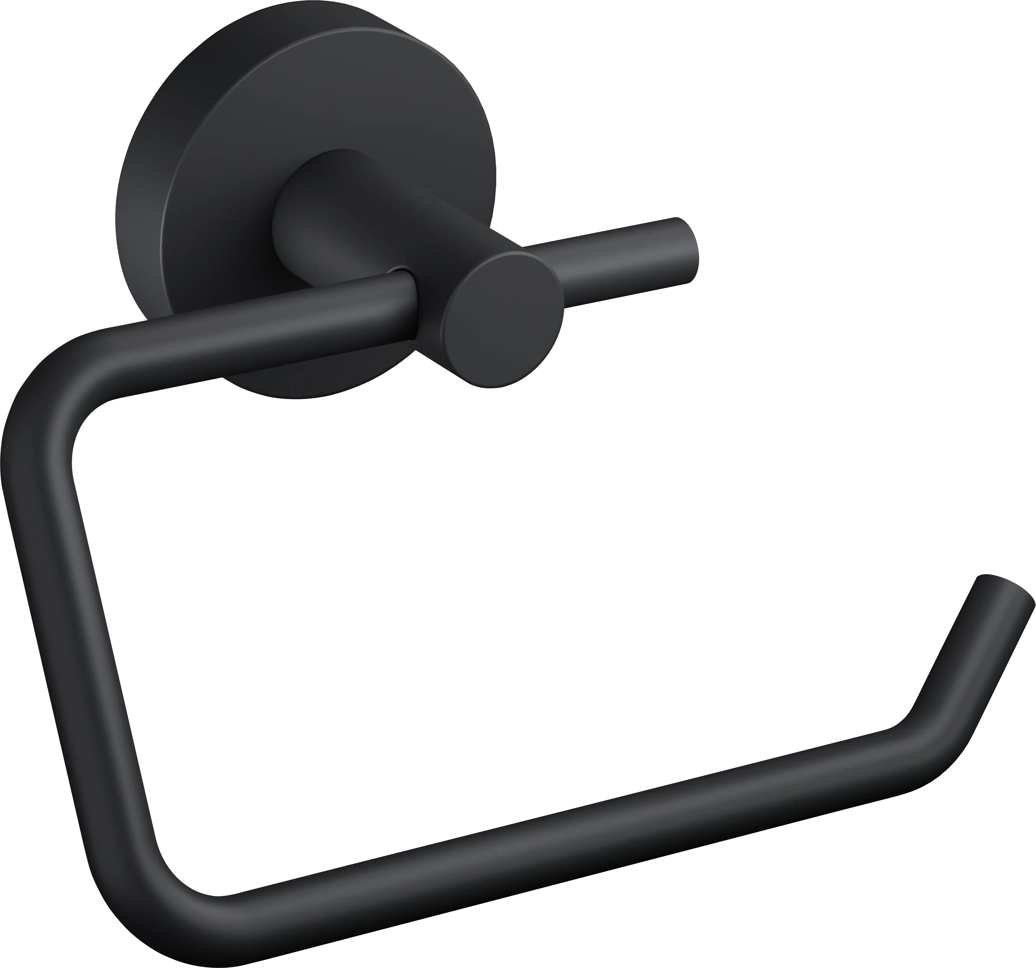 Tesa Toilettenpapierhalter MOON schwarz zum Kleben