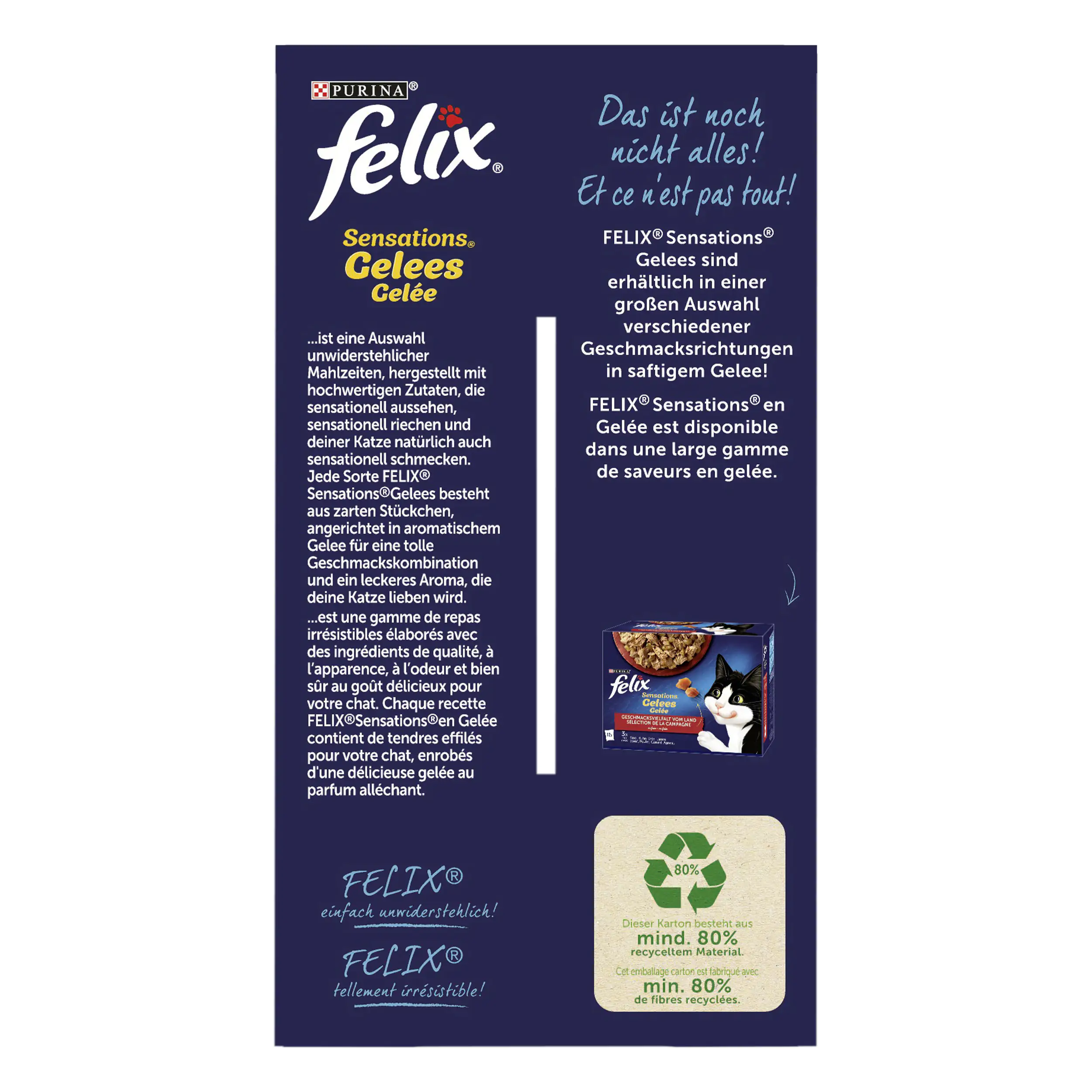 7613036893299_2773321 Felix Sensations Geschmacksvielfalt vom Wasser Katzenfutter 12 x 85g