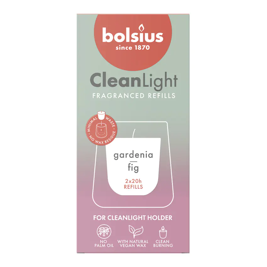 Bolsius Cleanlight Duft-Nachfüller 2er Pack Gardenia & Feige Bolsius Cleanlight Duft-Nachfüller 2er Pack Gardenia & Feige