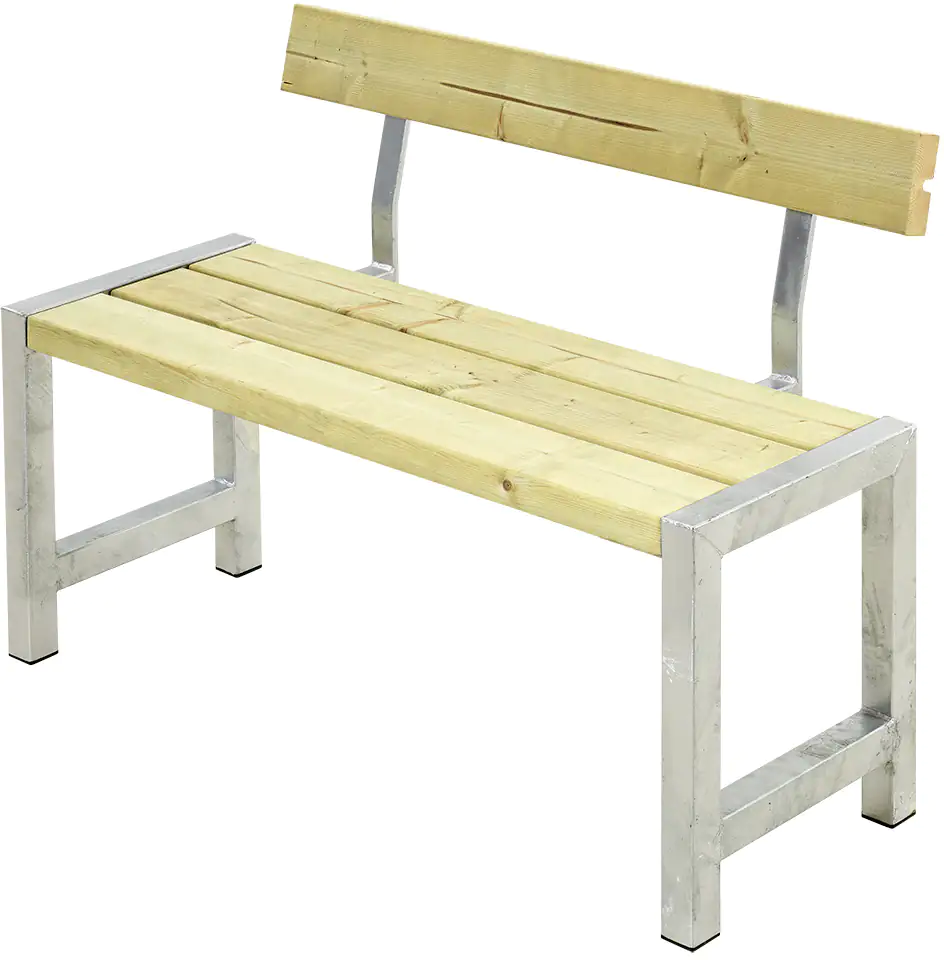 Plus Cafebank mit Rücklehne Druckimprägniert Plus Cafebank mit Rücklehne Druckimprägniert