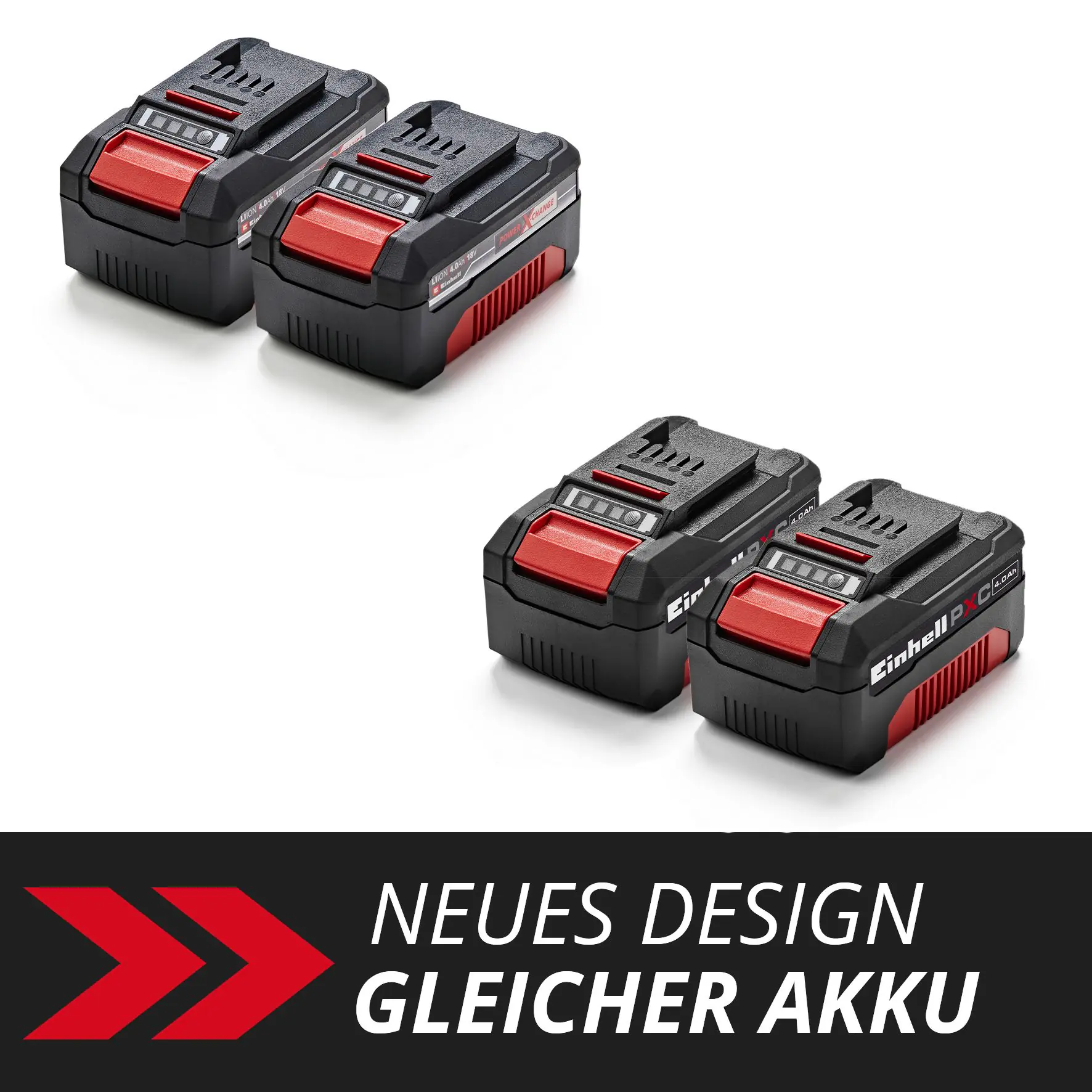 Einhell Akku 2 x 18 V 4,0 Ah PXC-Twinpack CB 1