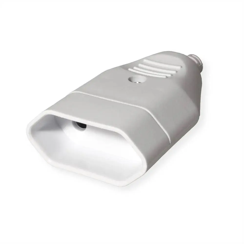 Flachstecker-Kupplung für den Hausstromanschluss weiß