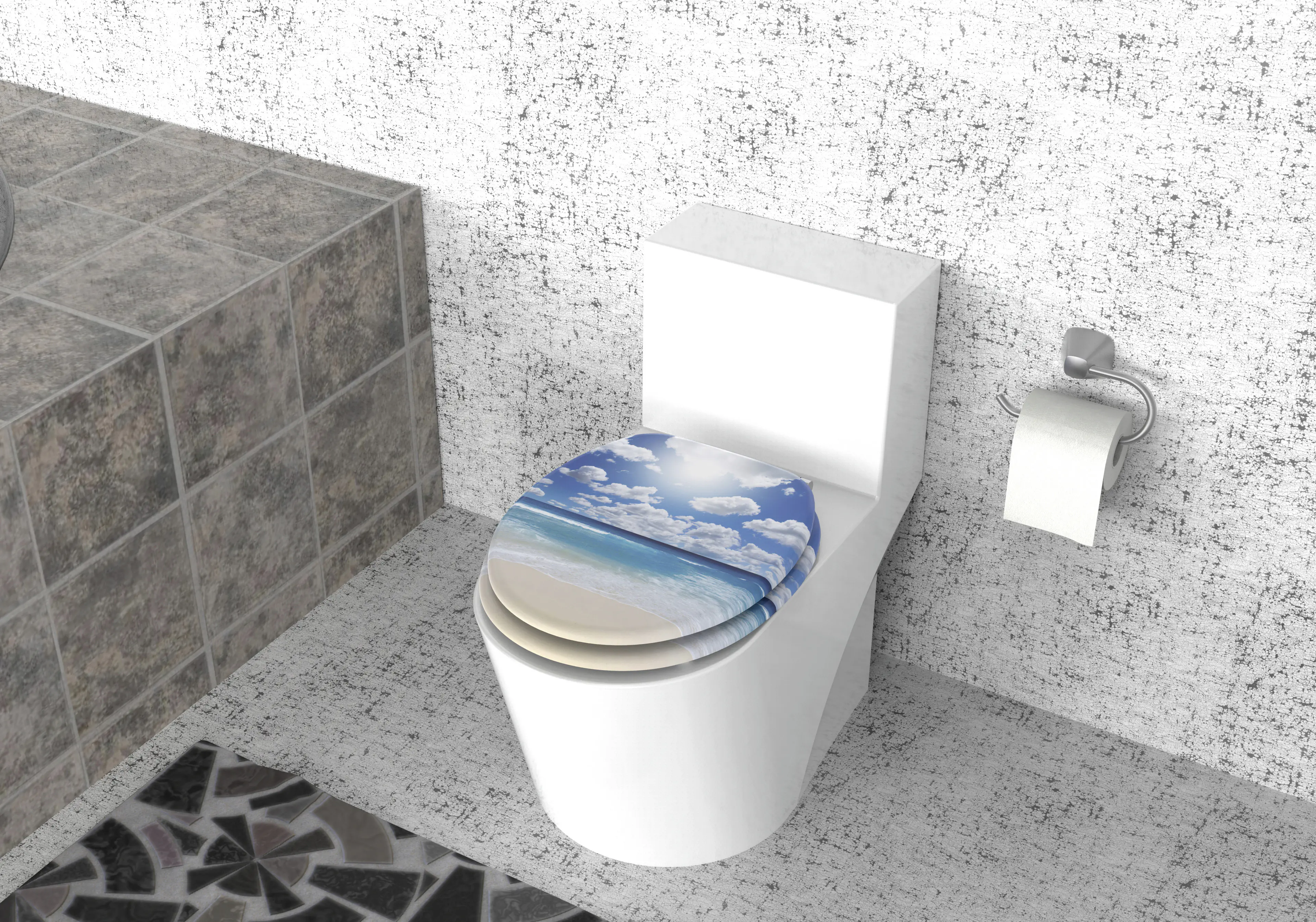 Duschwell MDF WC-Sitz soft touch Meer