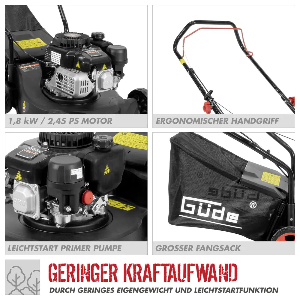 Güde Benzin Rasenmäher Eco Wheeler 412.1 P 41 cm Schnittbreite Güde Benzin Rasenmäher Eco Wheeler 412.1 P 41 cm Schnittbreite