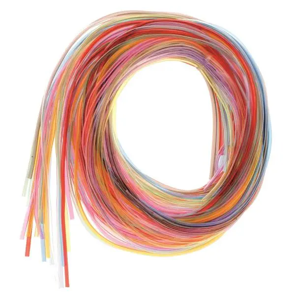 Glorex Colour Strips transparent 100 cm, 20 Stück