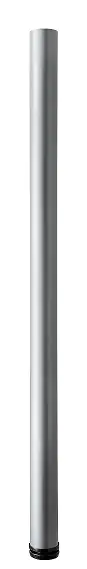 Hettich Möbelfuß 6,0 x 110 - 113 cm Aluminium-Optik - 1 Stück