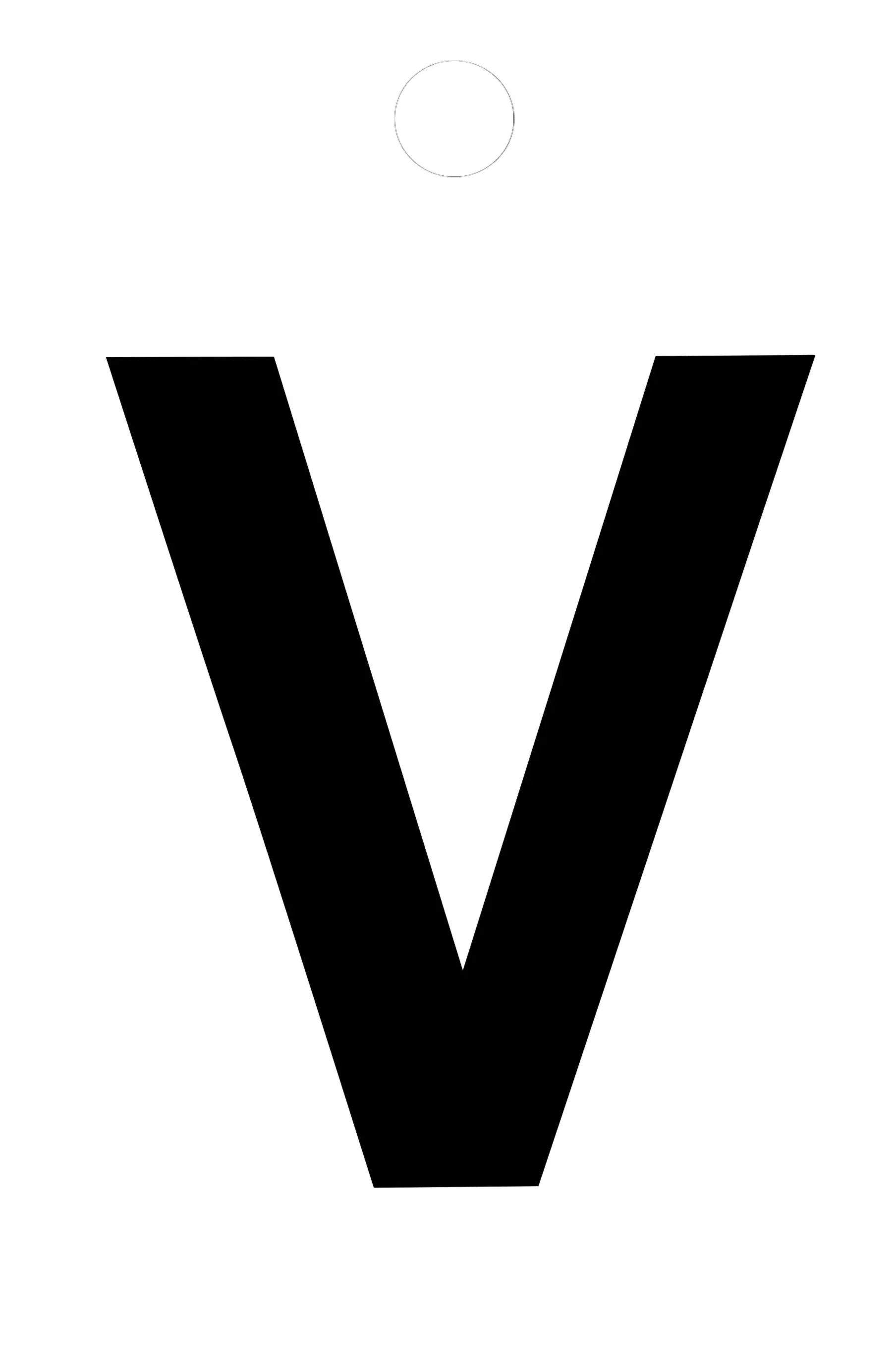 Conmetall Aufkleber Buchstabe U PVC 3,5 x 3,5 cm schwarz 