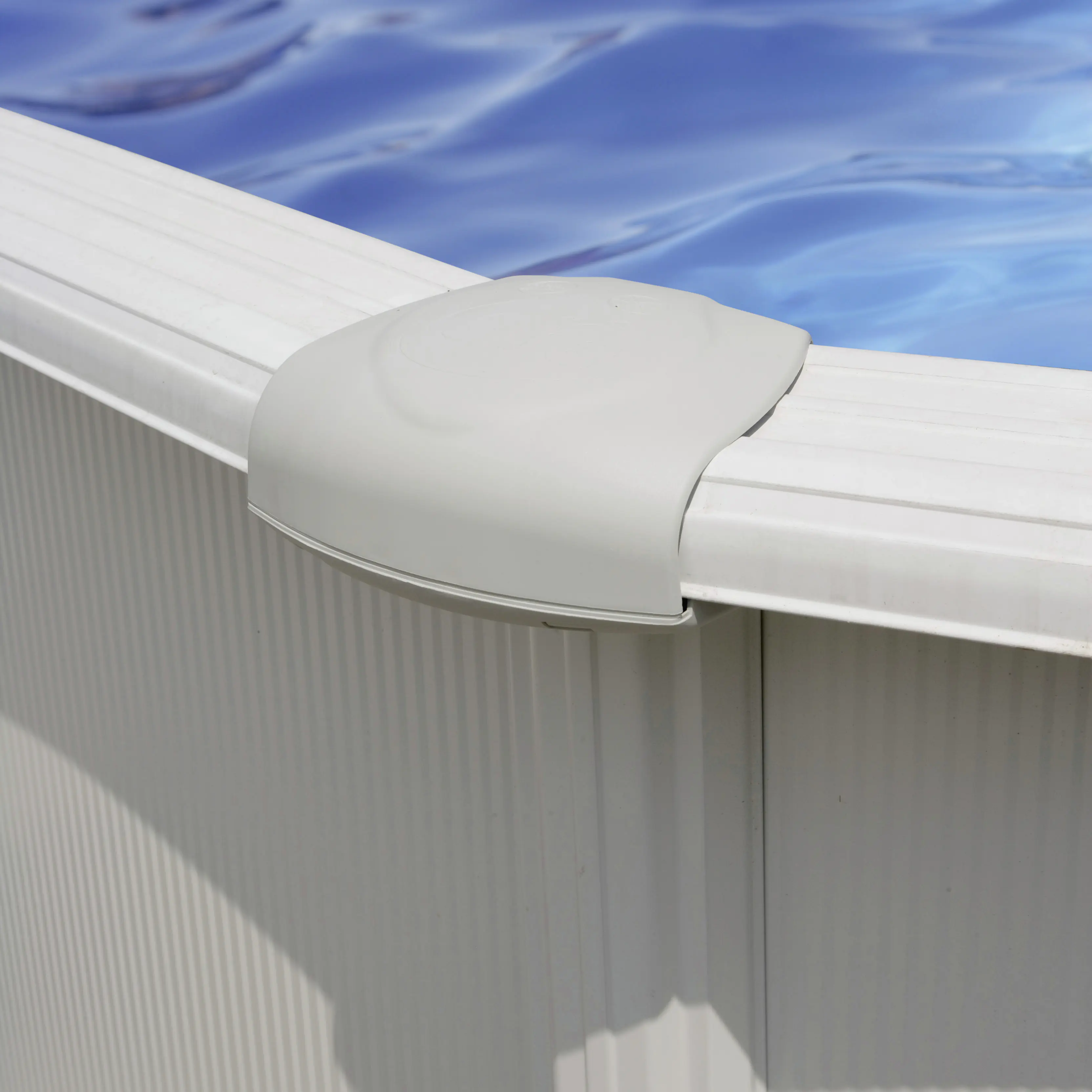 Gre Stahlwandpool Atlantis Komplett-Set oval 1020 x 670 x 132 cm weiß