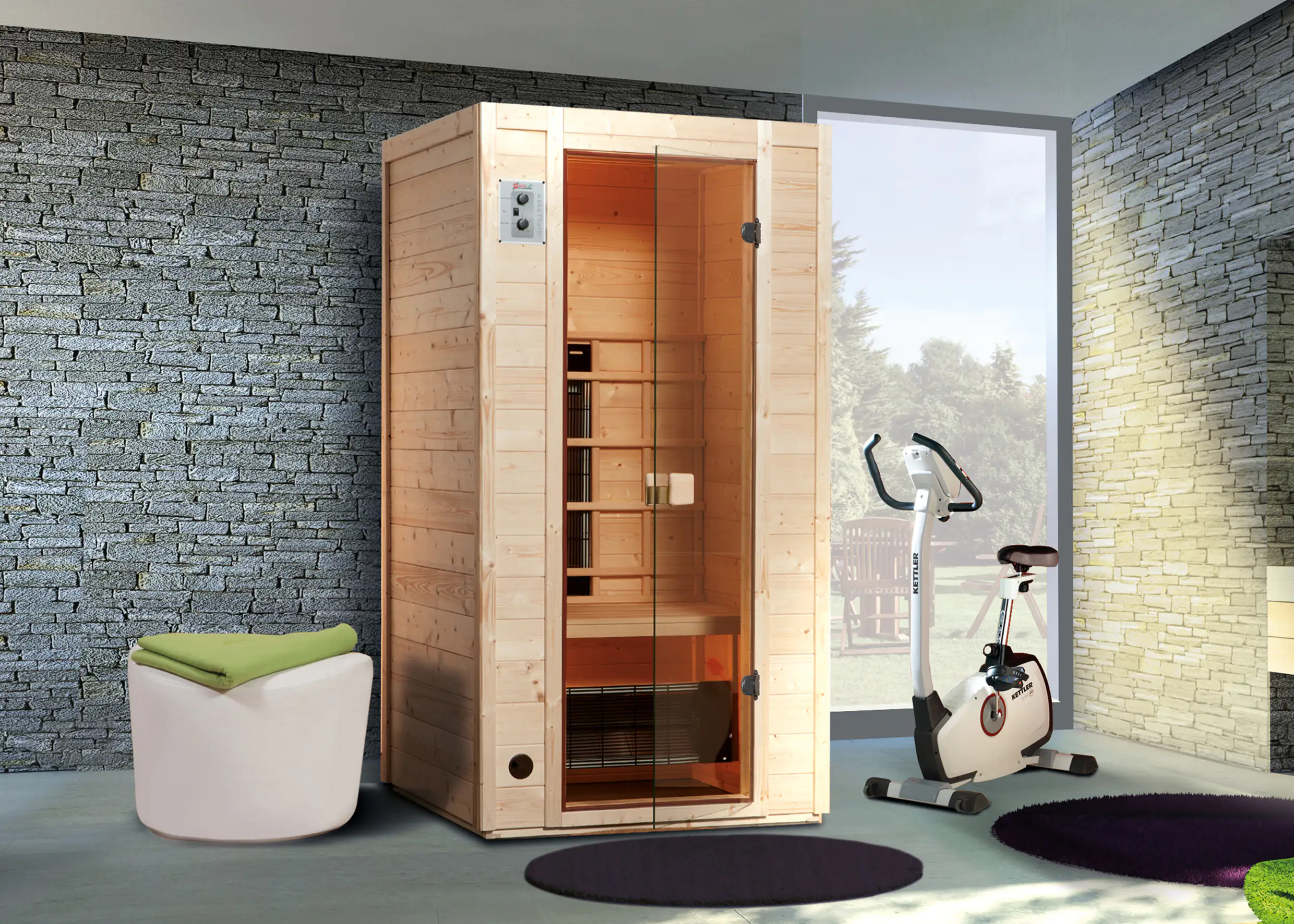 Weka Infrarotkabine Vaala 1 1700 Watt Weka Infrarotkabine Vaala 1 1700 Watt