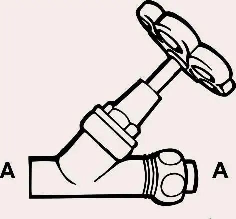 Cornat Schrägsitzventil für 15 mm Kupferrohr