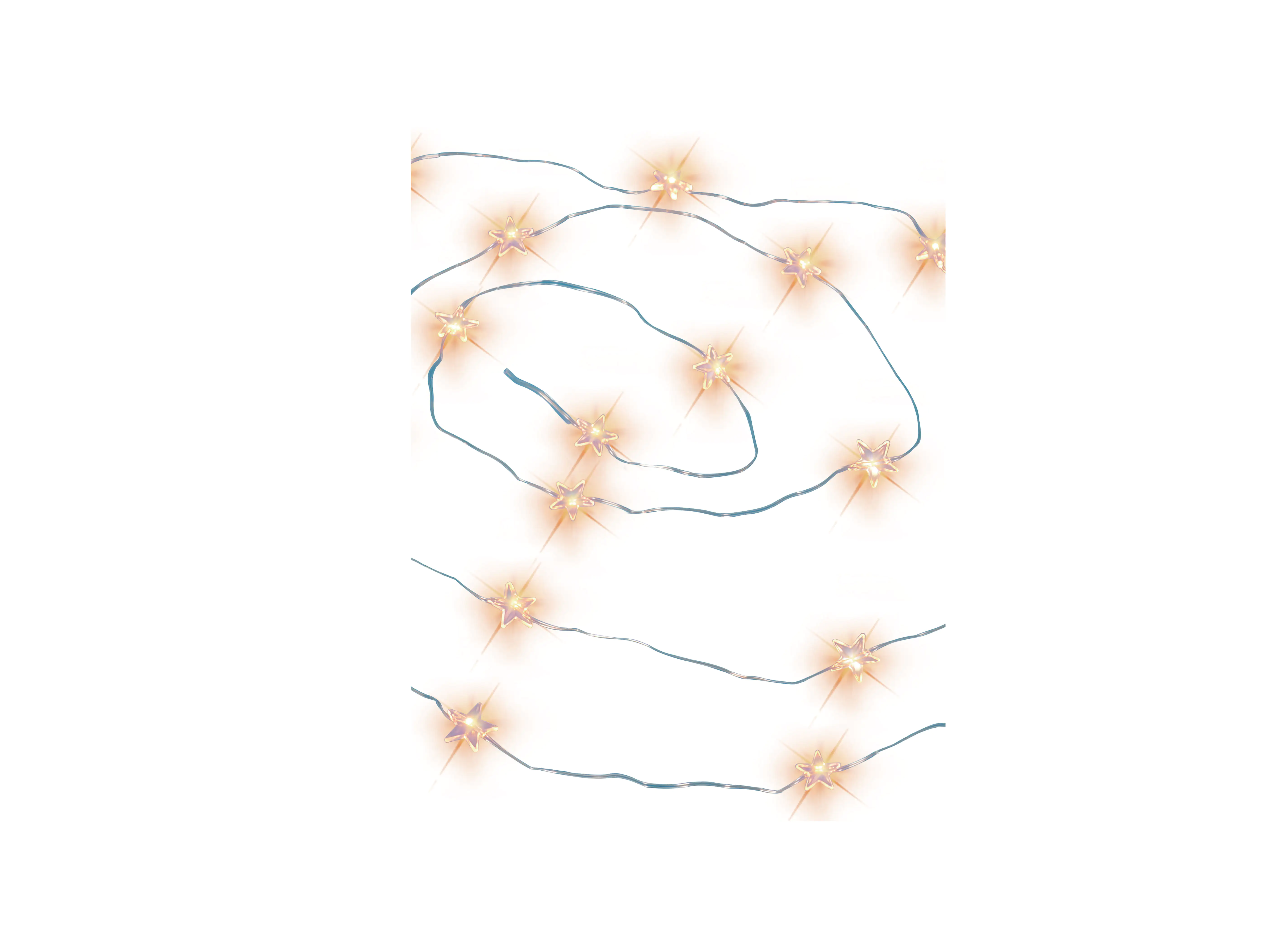 TrendLine LED-Lichterkette Micro Sterne Außen 11,6 m warmweiß
