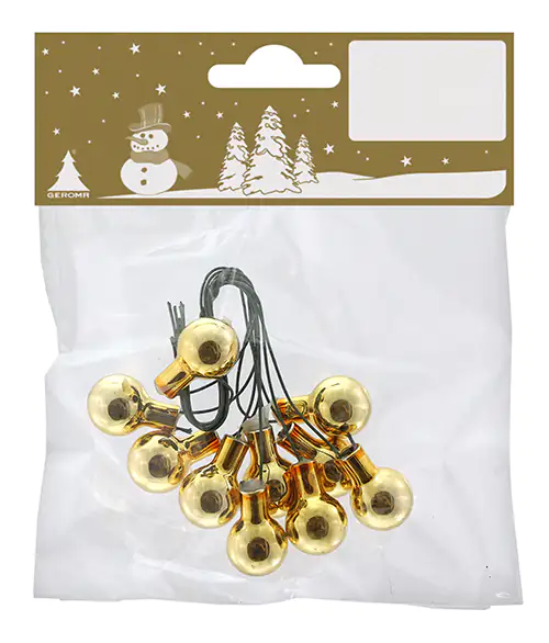 Spiegelbeeren gold aus Glas 1,5 cm, 10 Stück