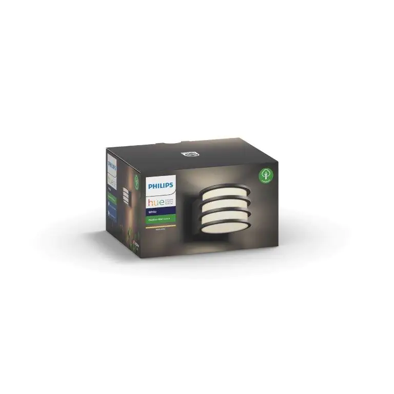 8718696166048_1 Philips Hue LED Außen-Wandleuchte White Lucca warmweiß