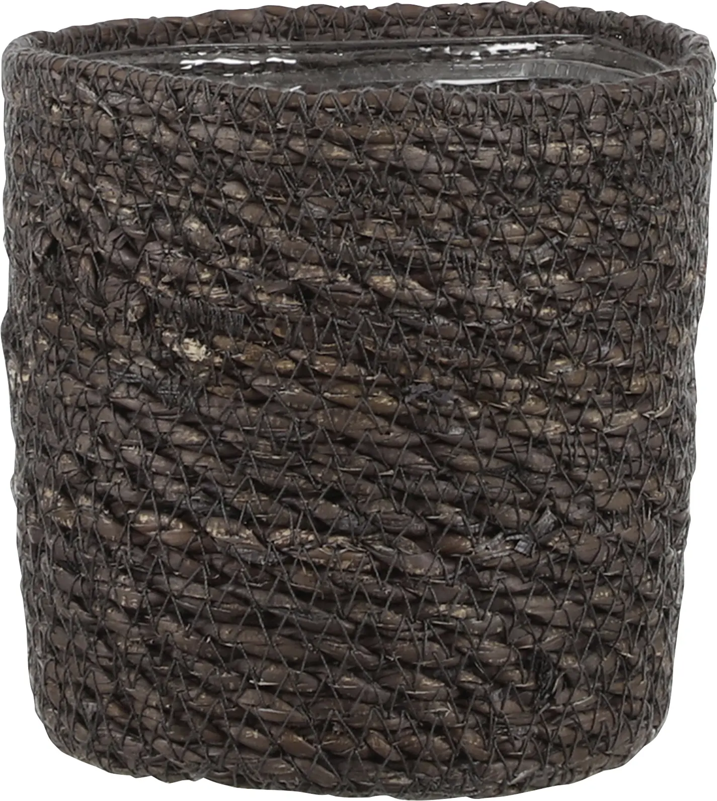 Mica Übertopf Korb Atlantic Ø 12 x 12 cm grau