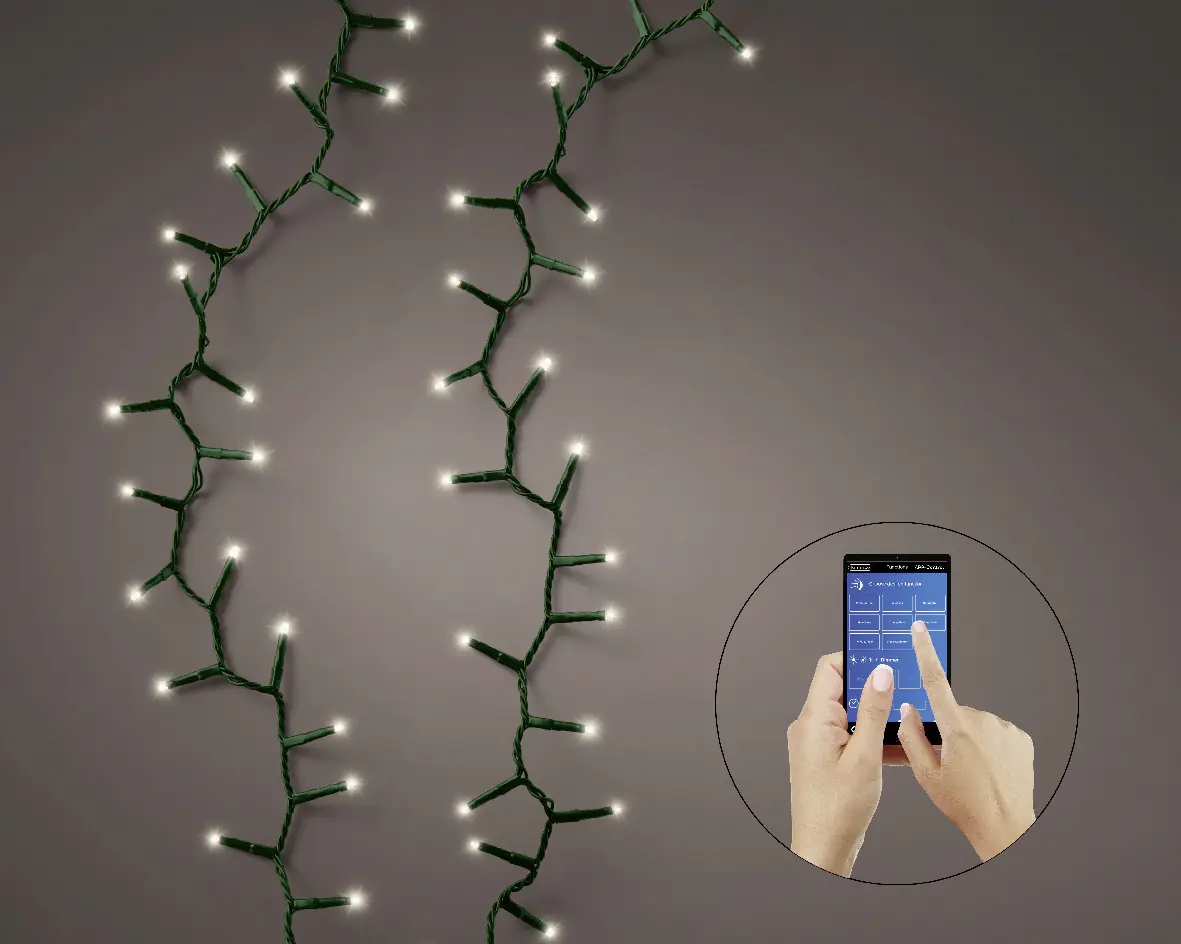 Kaemingk Lichterkette App gesteuert Compact 500 Lichter warmweiß