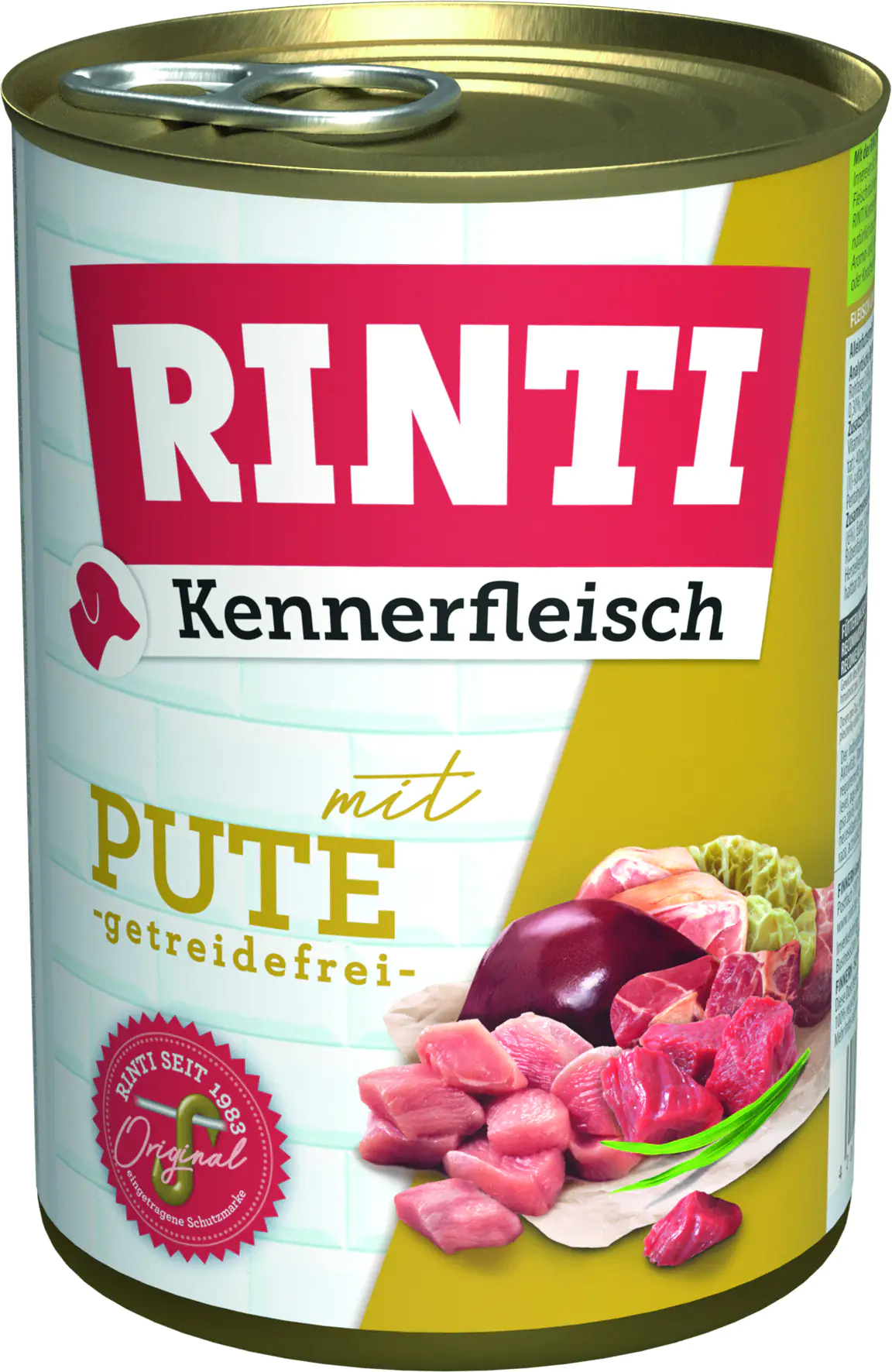Rinti Kennerfleisch Hundenassfutter Adult 400 g Pute bei Kartonabnahme Rinti Kennerfleisch Hundenassfutter Adult 400 g Pute bei Kartonabnahme