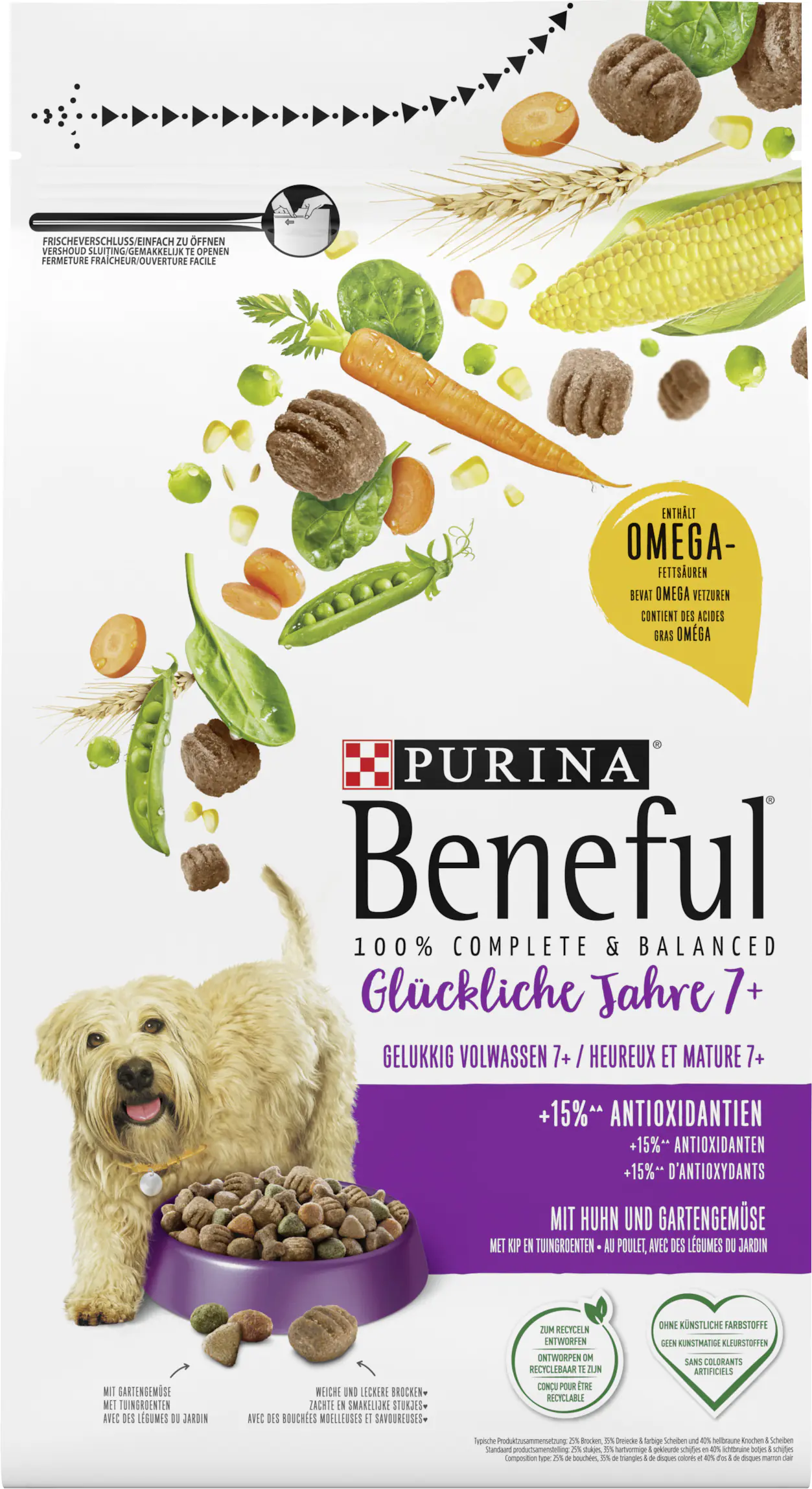 Purina Beneful Hundetrockenfutter Senior 1,4 kg Huhn & Gemüse 