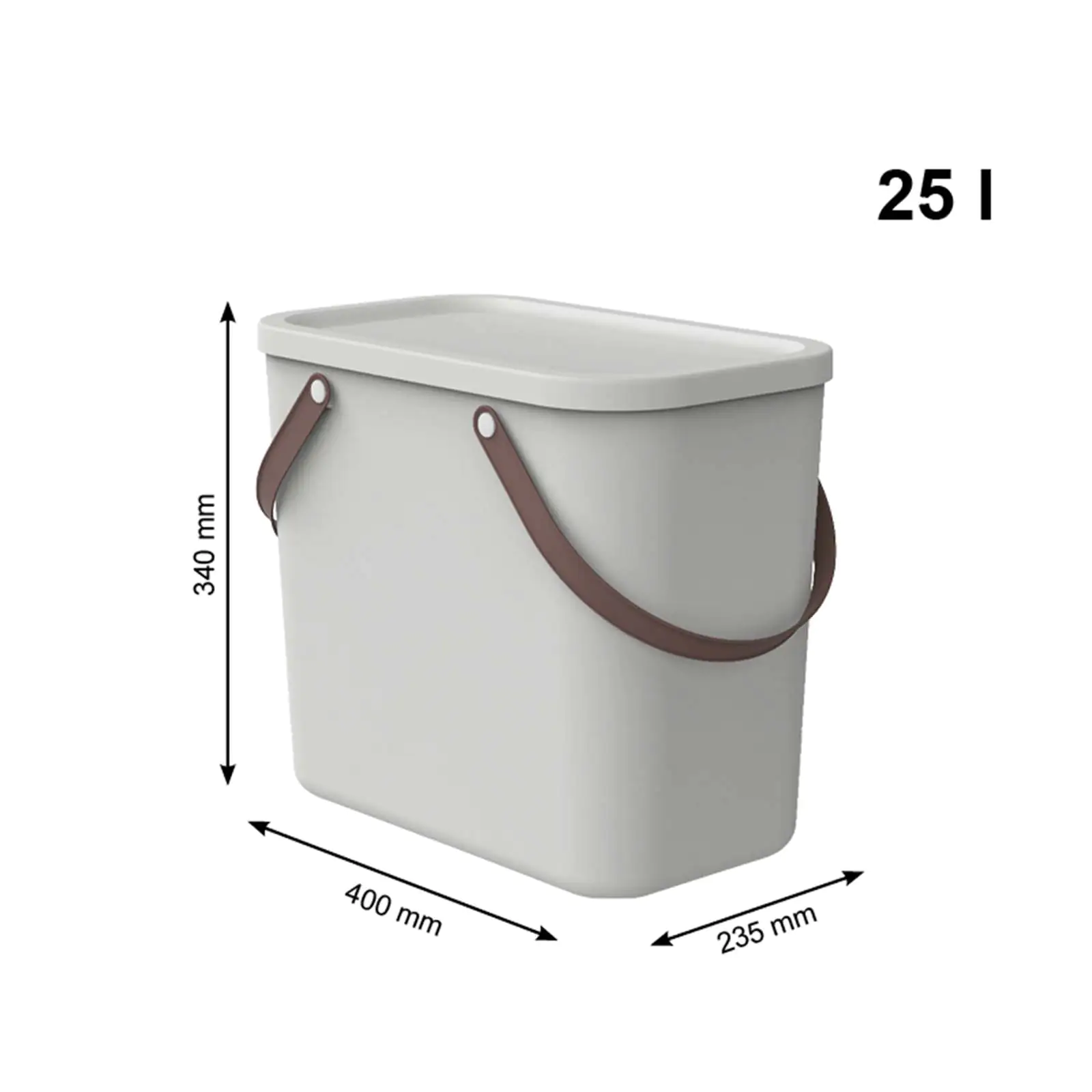 Rotho Aufbewahrungssystem Albula 25 L mistletoe white