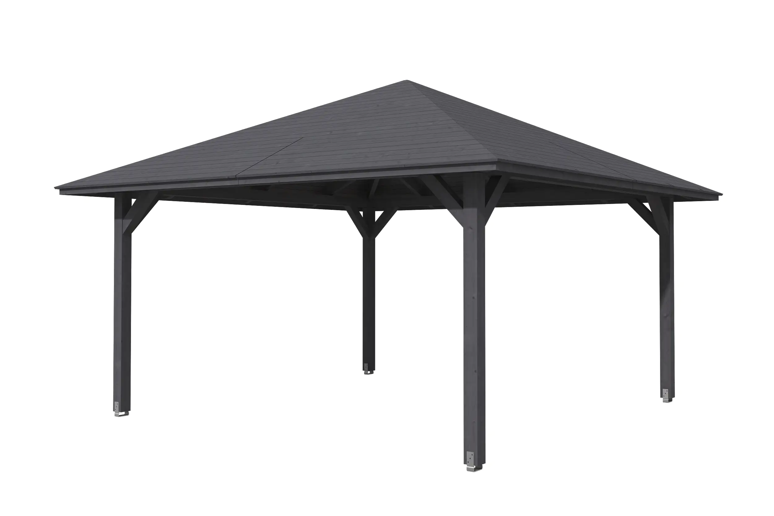 SKAN HOLZ Pavillon Cannes 3 Leimholz, lasiert in Schiefergrau