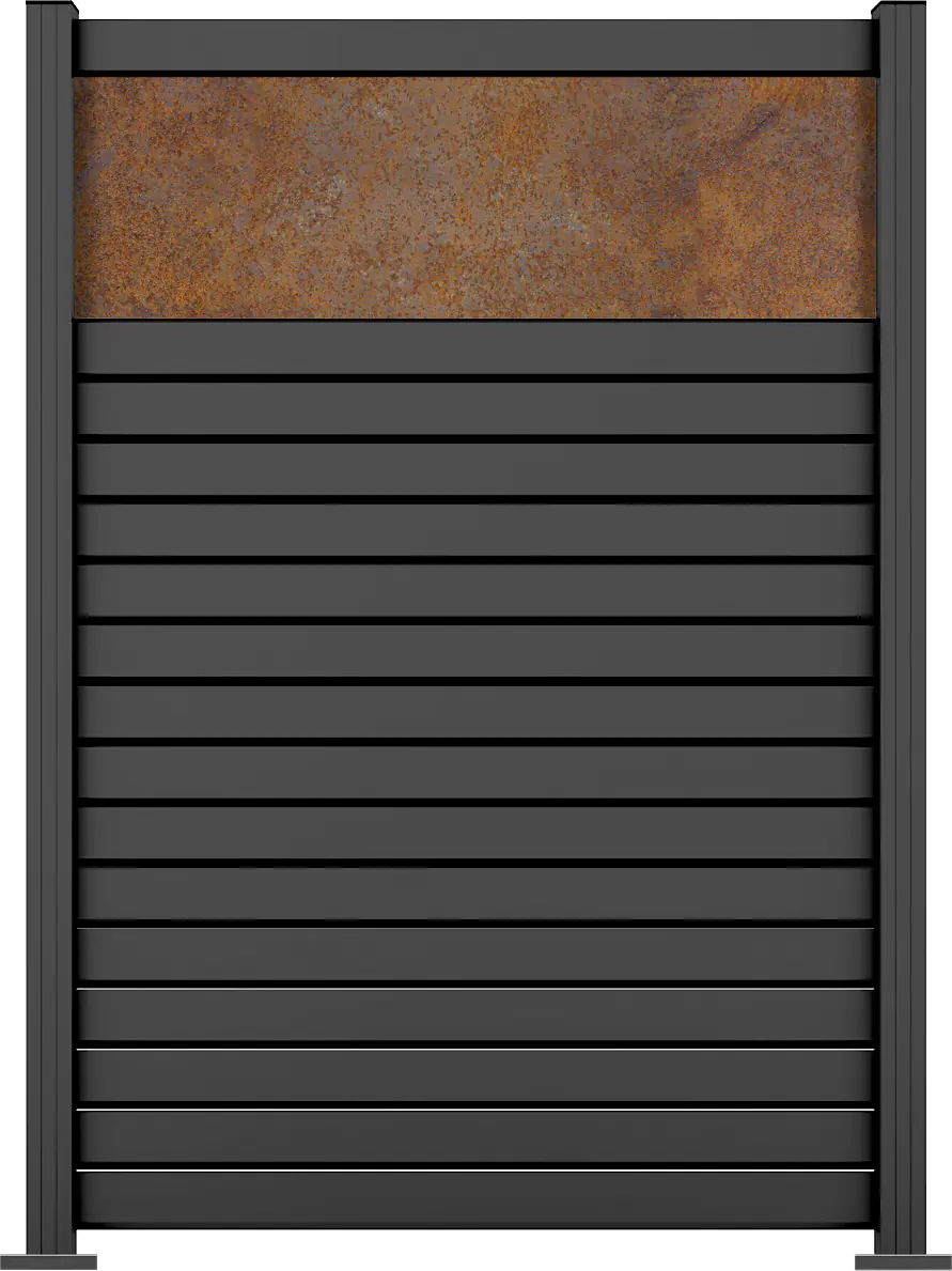 Ambiente Alu-Zaun Grundset Rhombus MINI 187 x 124,2 cm anthrazit Ambiente Alu-Zaun Grundset Rhombus MINI 187 x 124,2 cm anthrazit