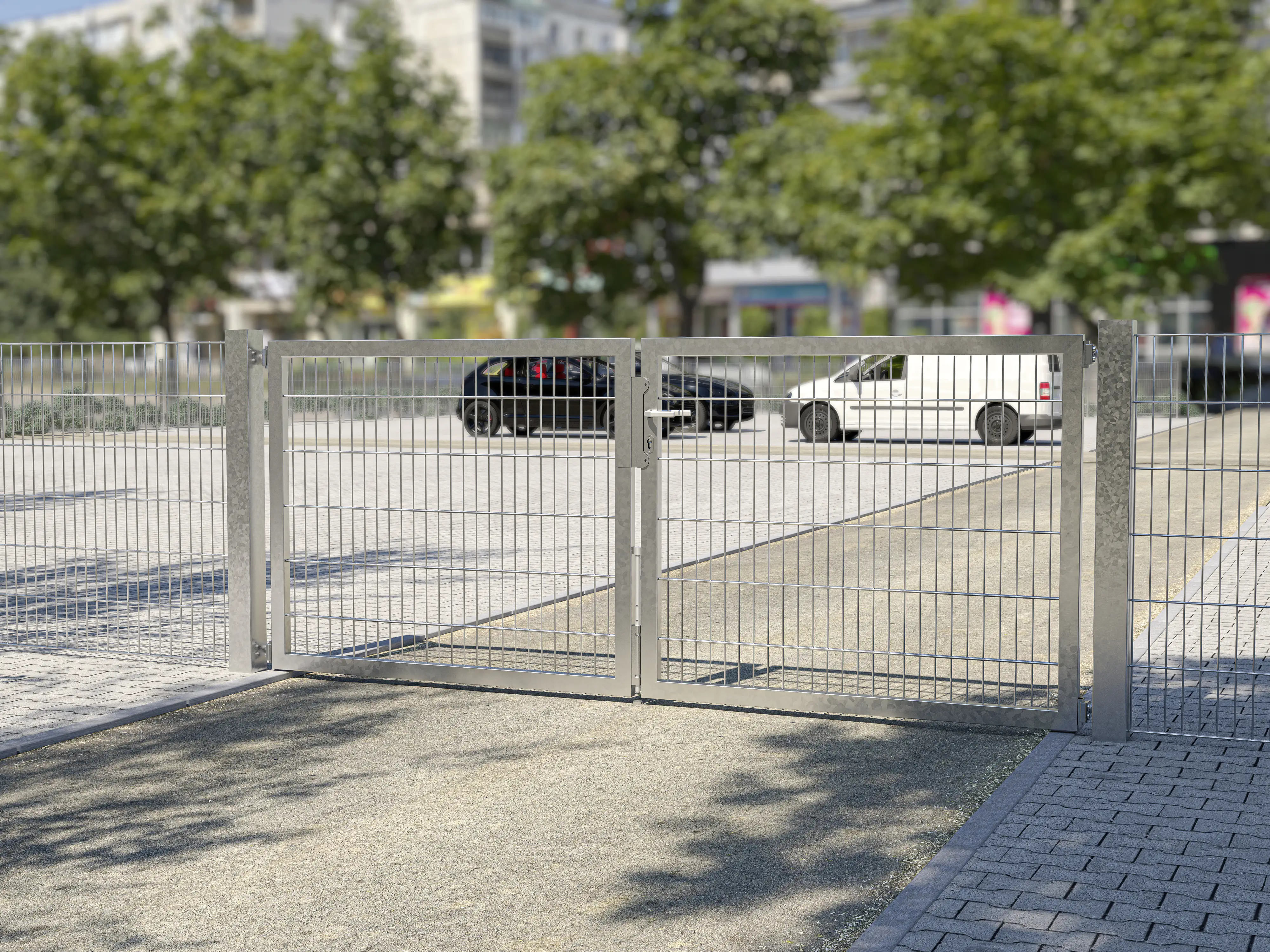 Alberts Doppeltor Flexo Plus feuerverzinkt 400 x 80 cm