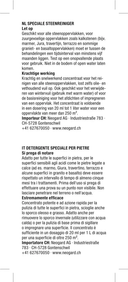 Gloria Spezial-Reiniger für Naturstein, Beton und Kunststein 1 L