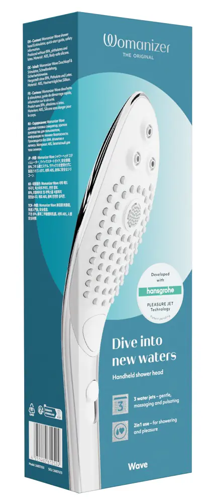 Handbrause Womanizer Wave chrome wassersparend Handbrause Womanizer Wave chrome wassersparend