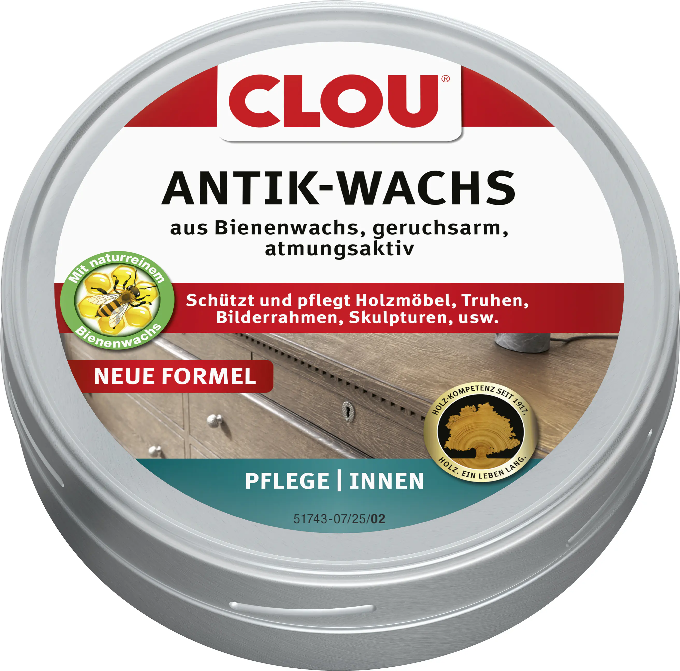 Clou Antik-Wachs 200 ml fest natur