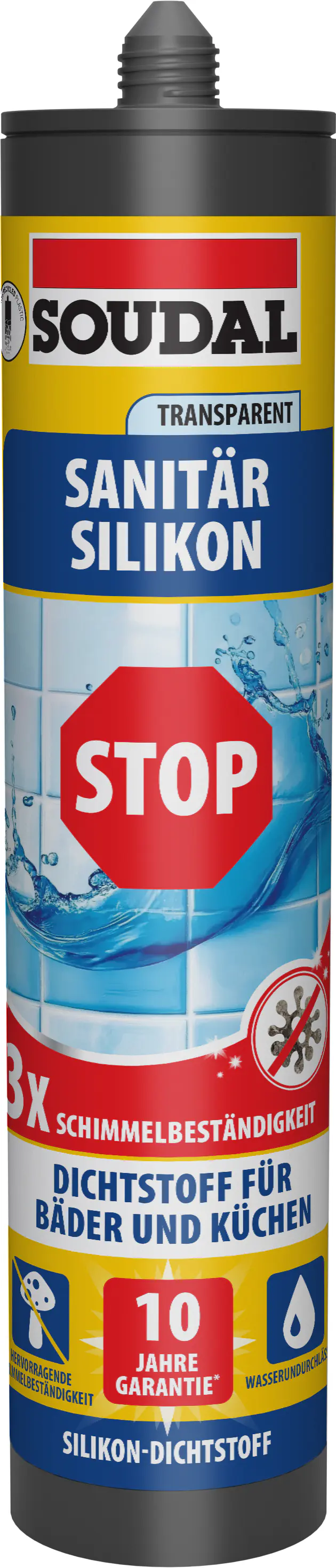 Soudal Sanitär-Silikon Schimmelstop transparent 300 ml