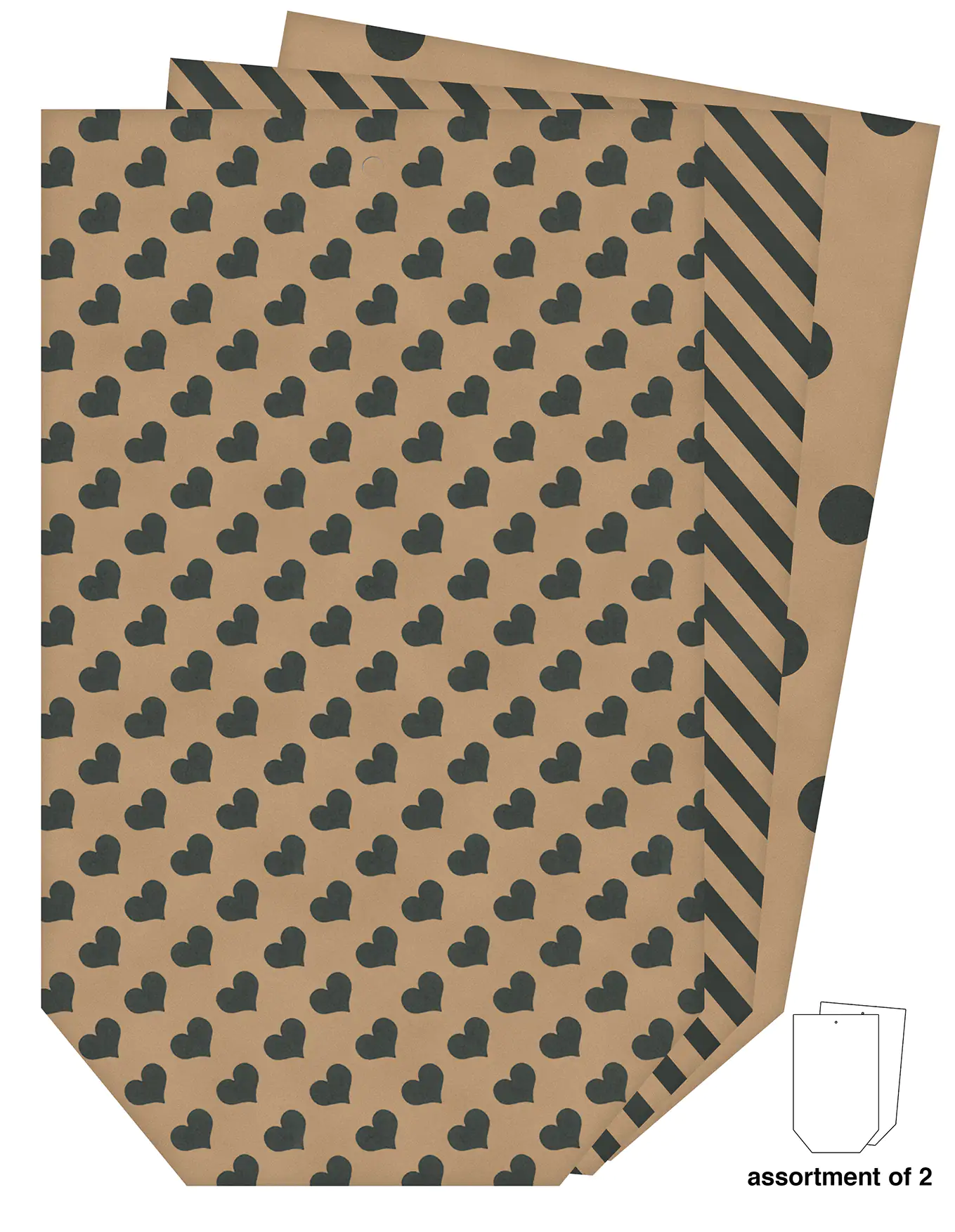 Braun & Company Geschenktasche natur 16 x 26 cm Braun & Company Geschenktasche natur 16 x 26 cm