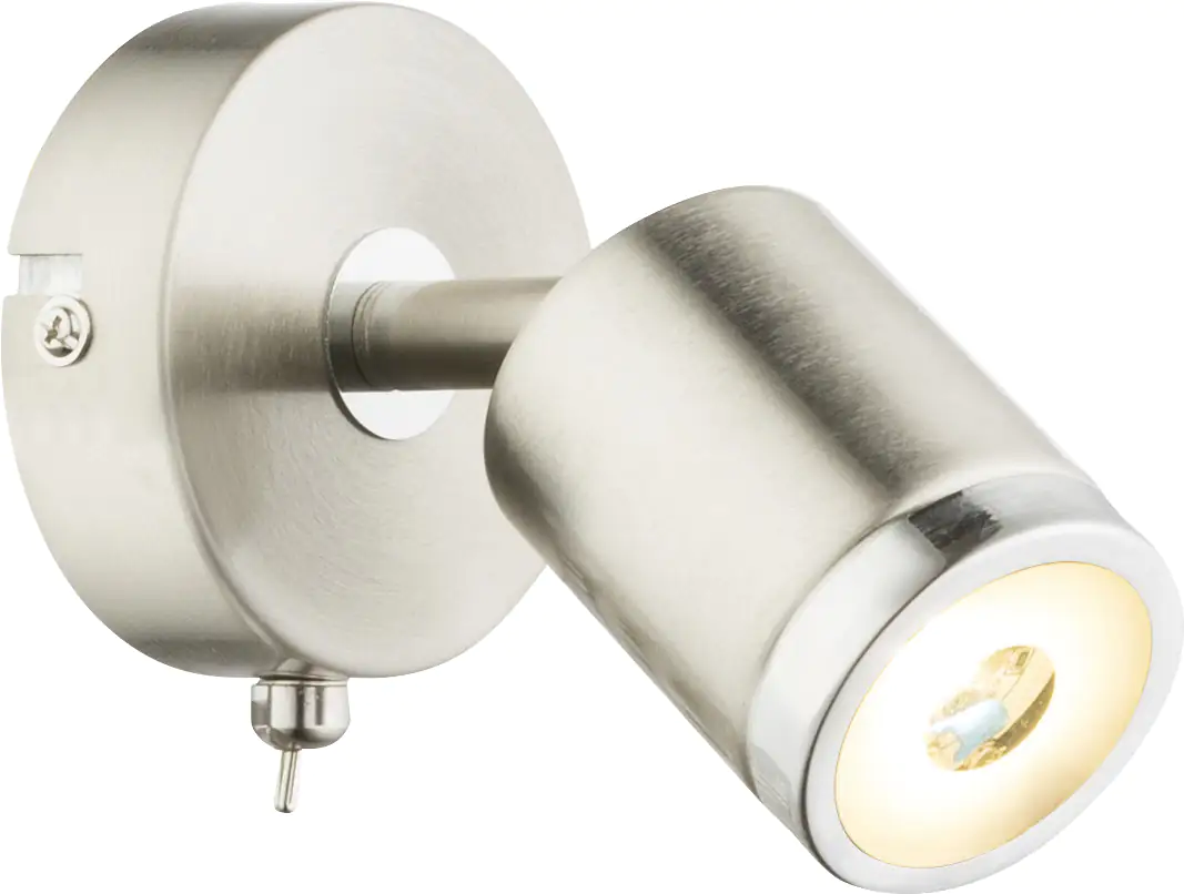 Globo 1er LED Spot Comore nickel 12 x 8 cm warmweiß