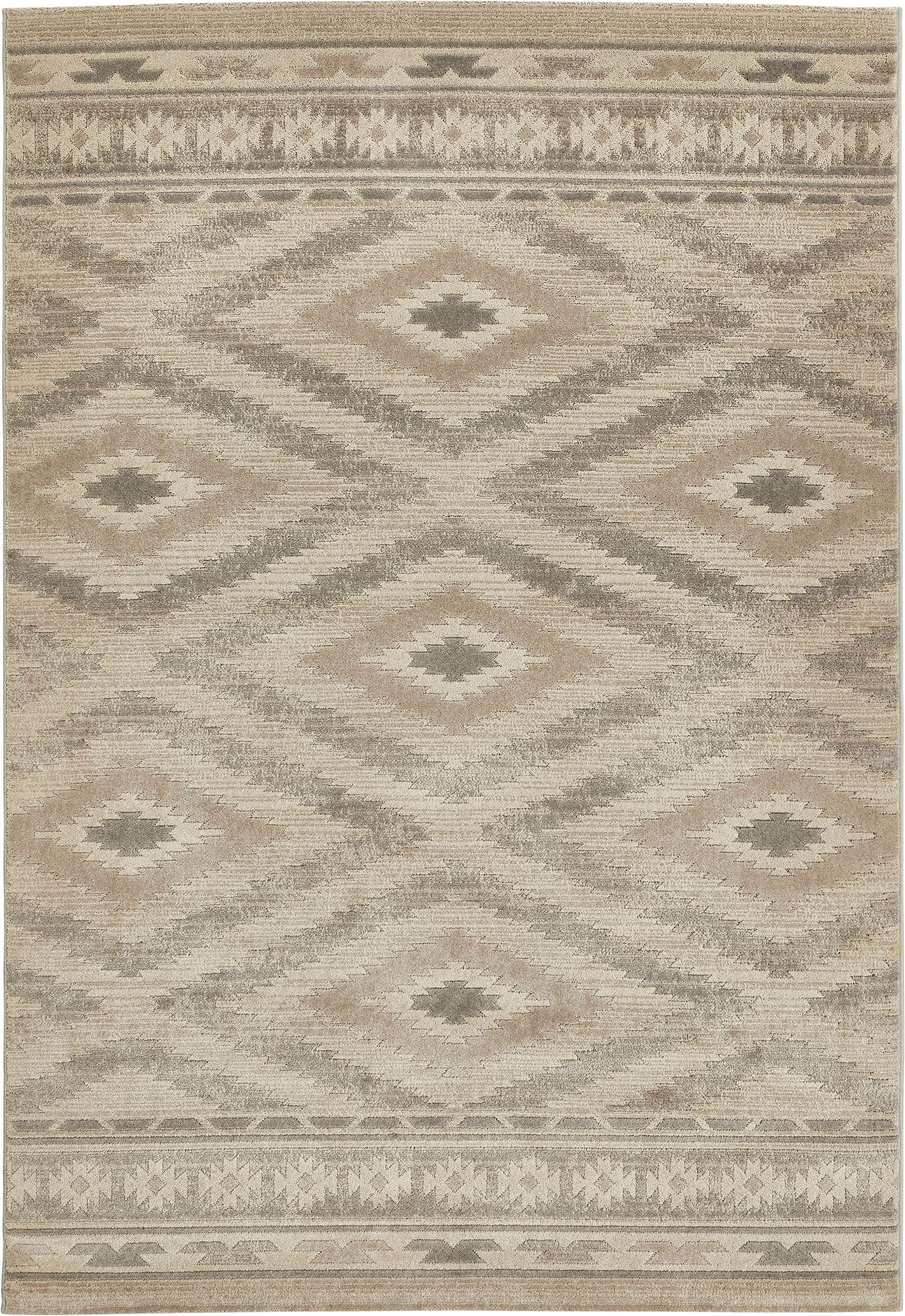 4002398954282 LUXOR living Teppich Castell grau-beige, 120 x 170 cm