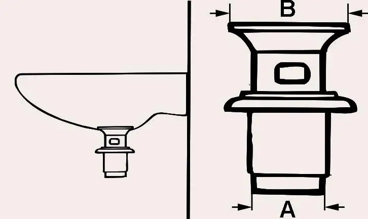 Cornat Universalventil mit Stopfen 1 1/4" Ø 63 mm, für Waschtisch