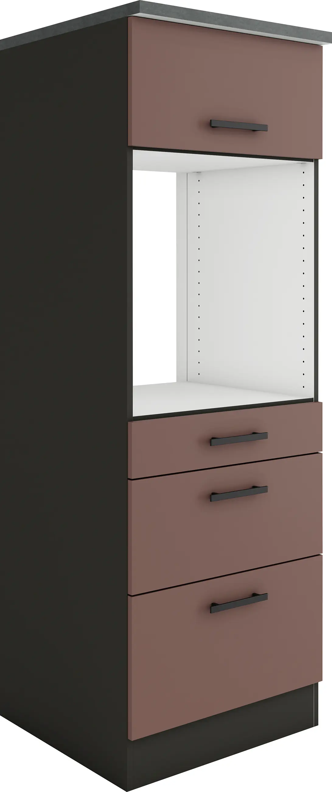 Optifit Midischrank Nizza 407 rostrot/anthrazit matt 60 cm
