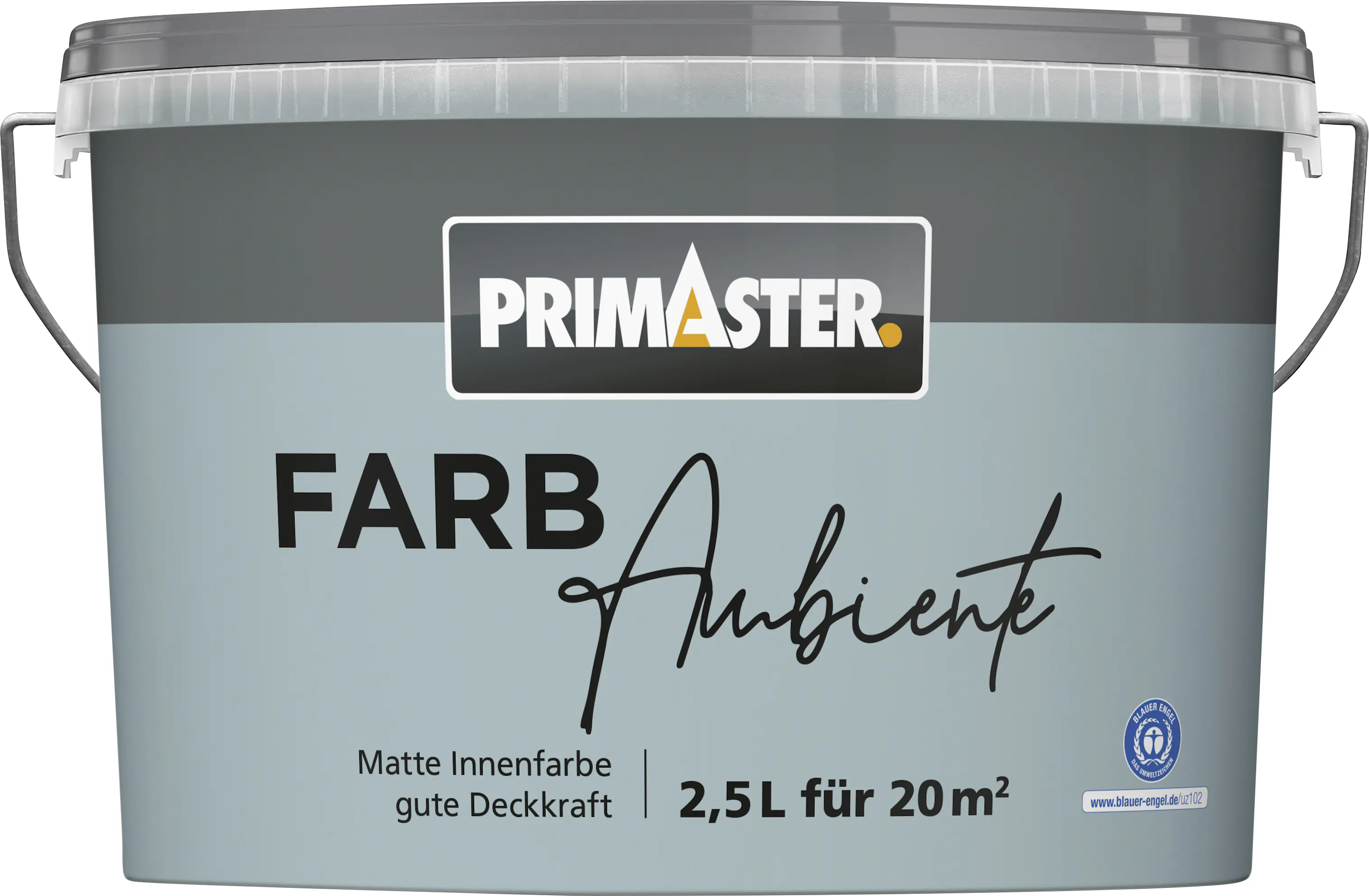 Primaster Farbambiente Wandfarbe matt platinblau 2,5 L