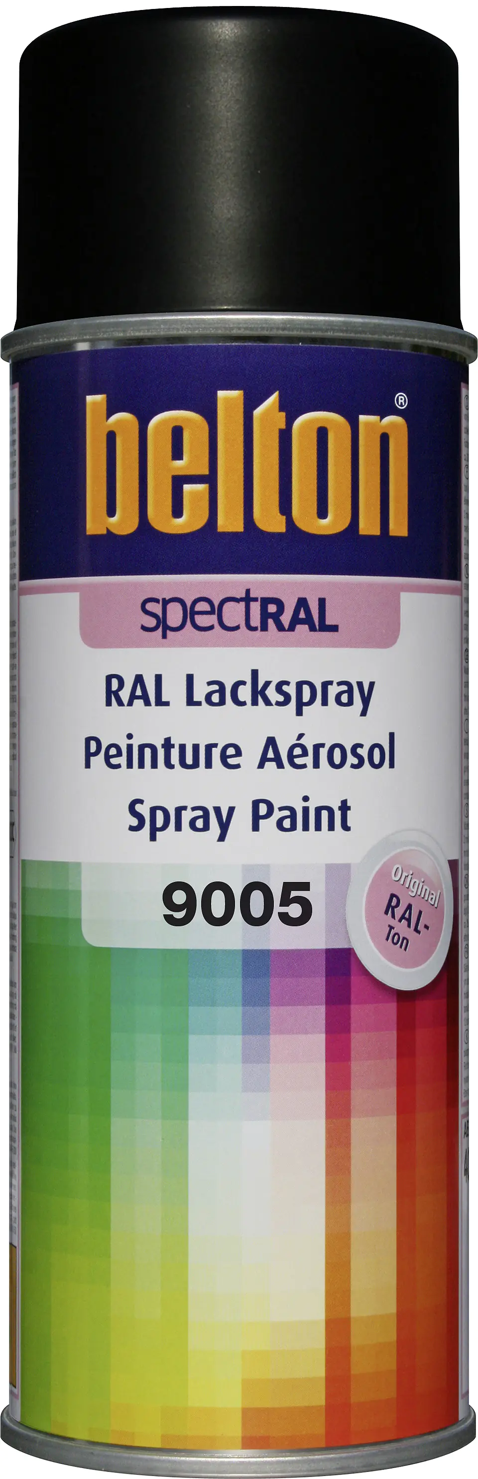Belton Spectral Lackspray 400 ml tiefschwarz seidenglanz