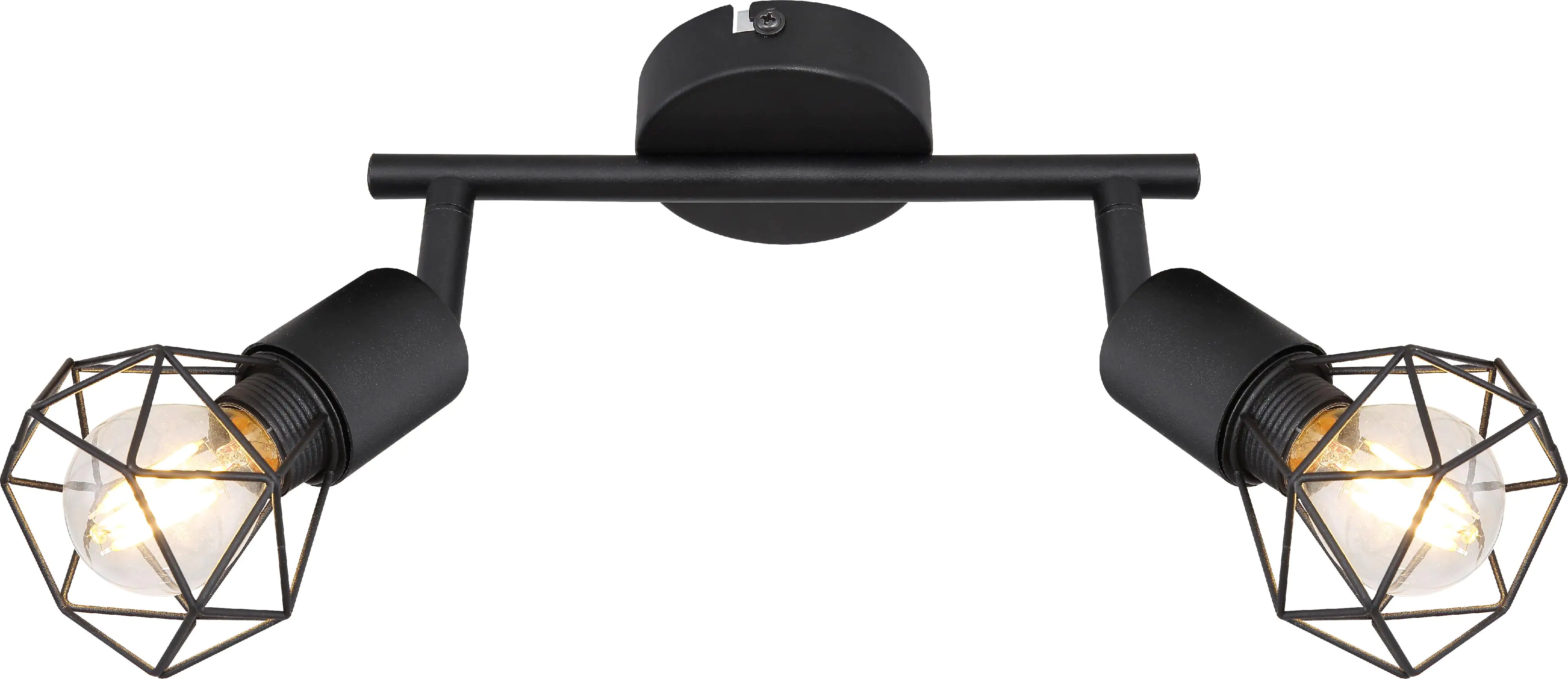 Globo 2er Spot Xara l schwarz 22 x 8 cm E14, max.40 W Globo 2er Spot Xara l schwarz 22 x 8 cm E14, max.40 W