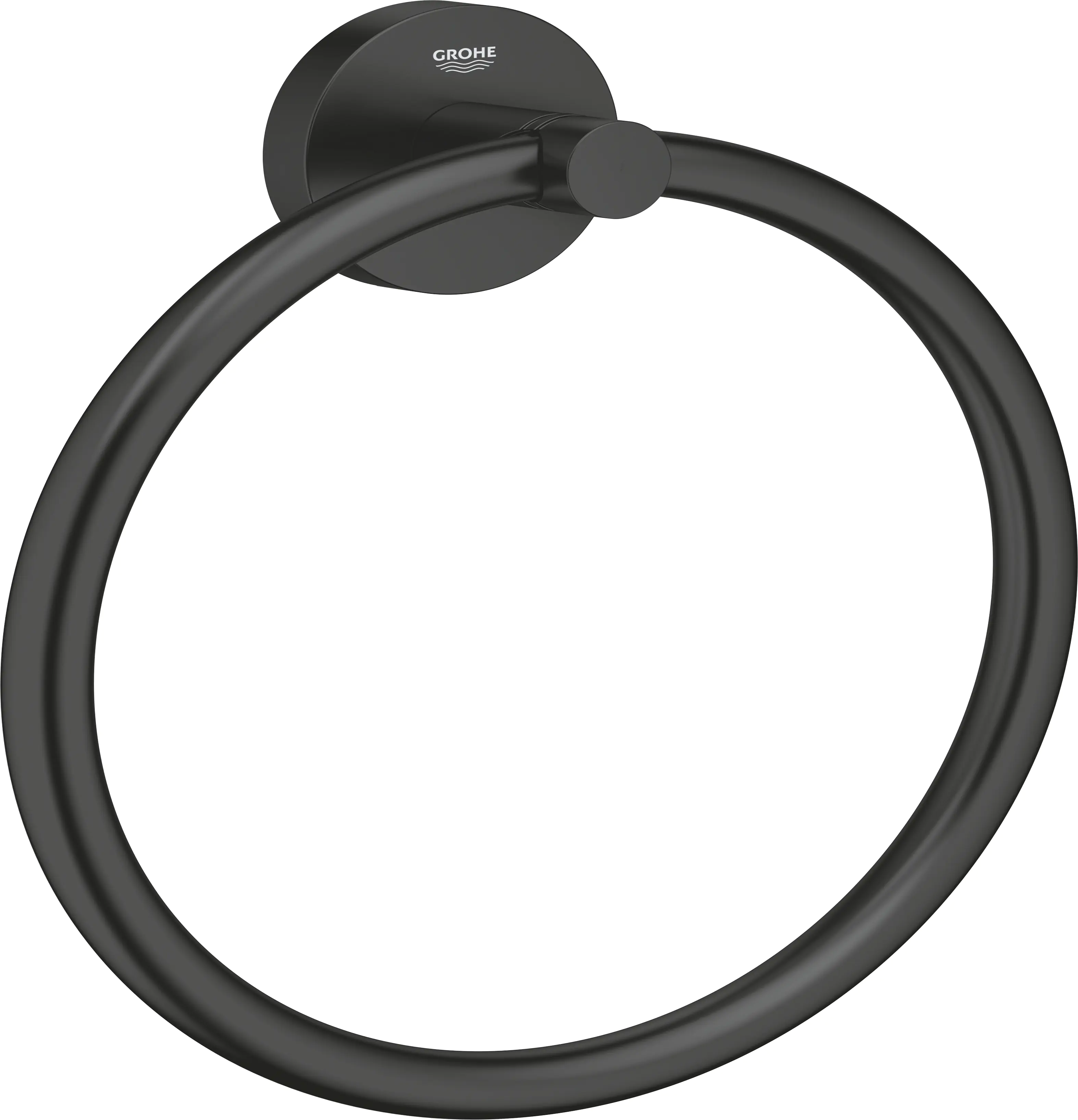 Grohe Start Handtuchring matt black klebbar Grohe Start Handtuchring matt black klebbar