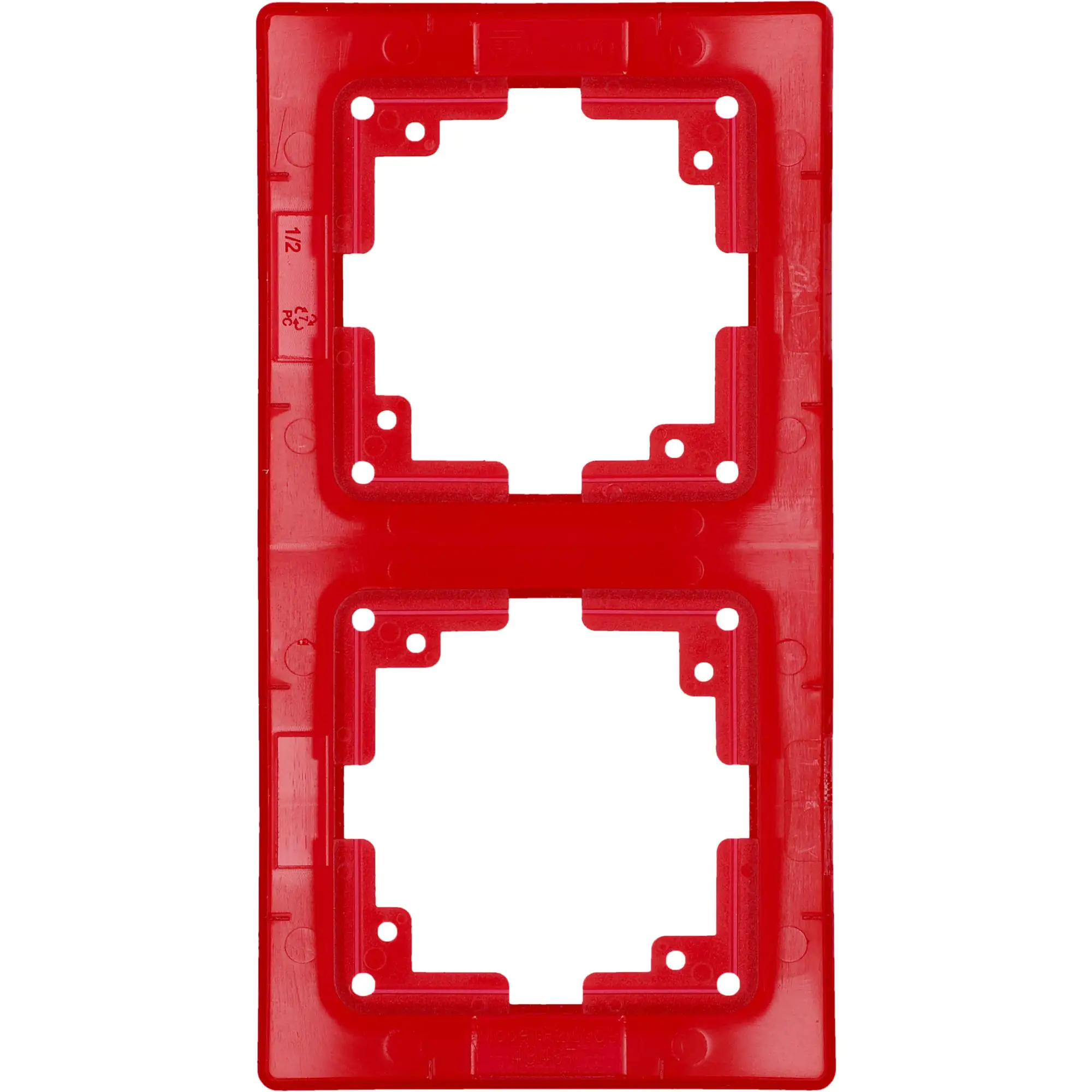 Unitec Abdeckrahmen Monaco 2-fach rot