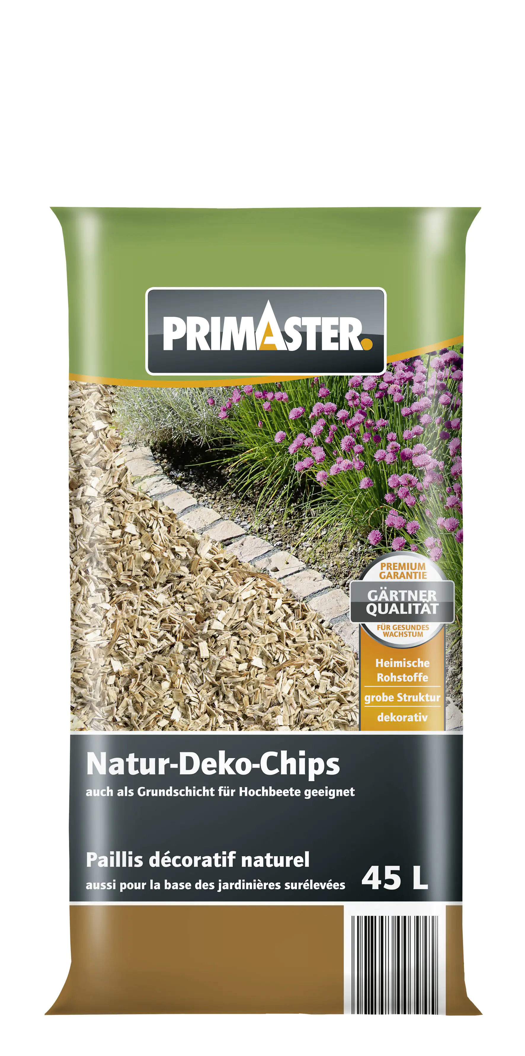 Primaster Naturbelassene Holzchips 45 L natur