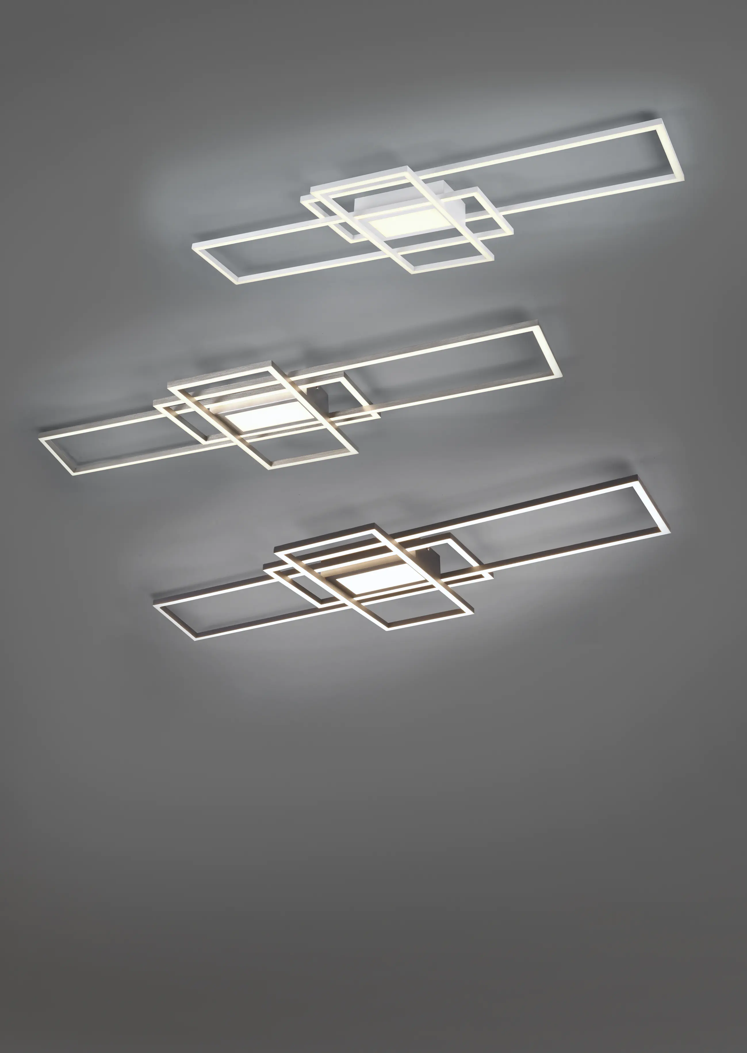 Trio LED Deckenleuchte IRVINE nickel matt Trio LED Deckenleuchte IRVINE nickel matt