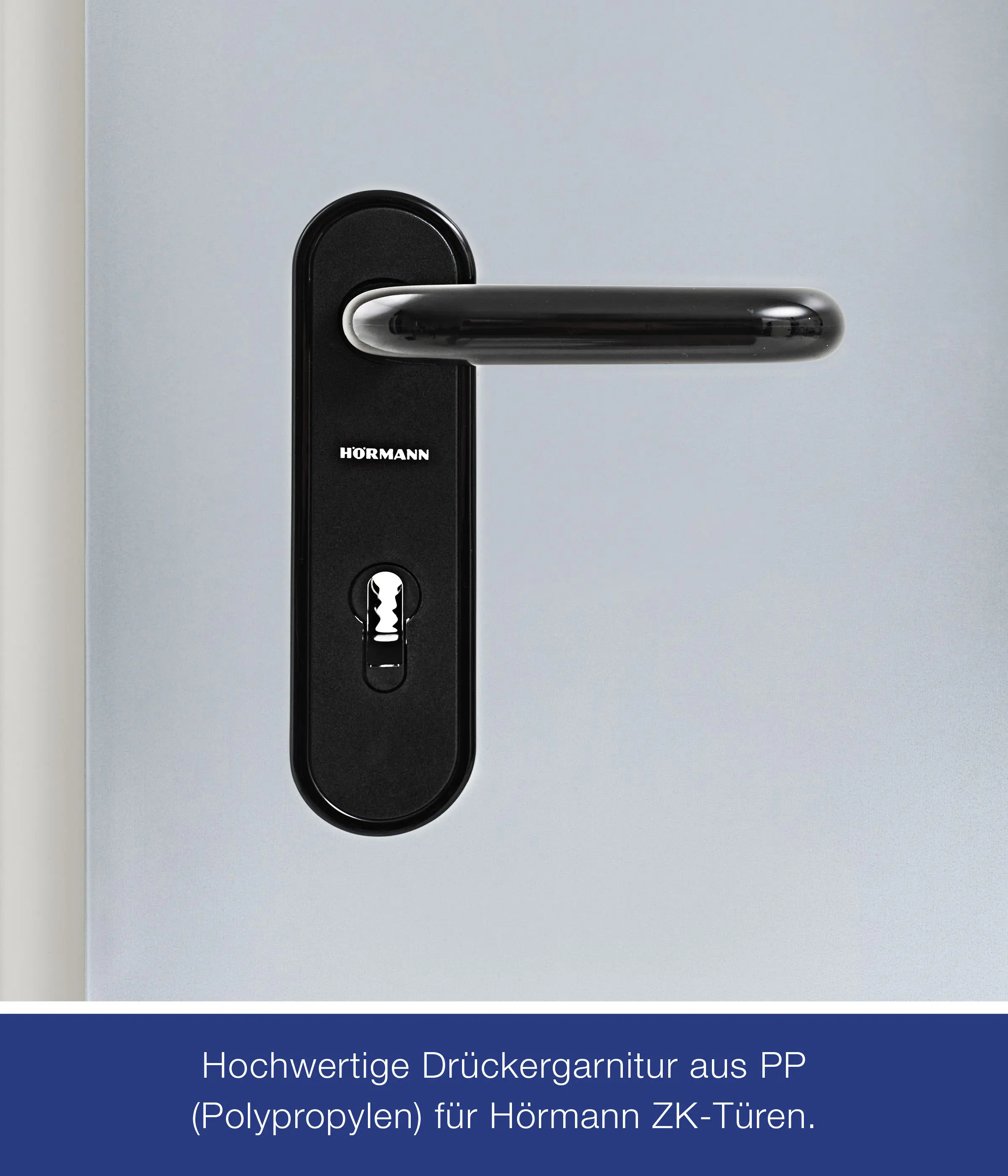 Hörmann Innentür ZK mit Lichtausschnitt inkl. Drückergarnitur verzinkt 100 x 200 cm DIN rechts