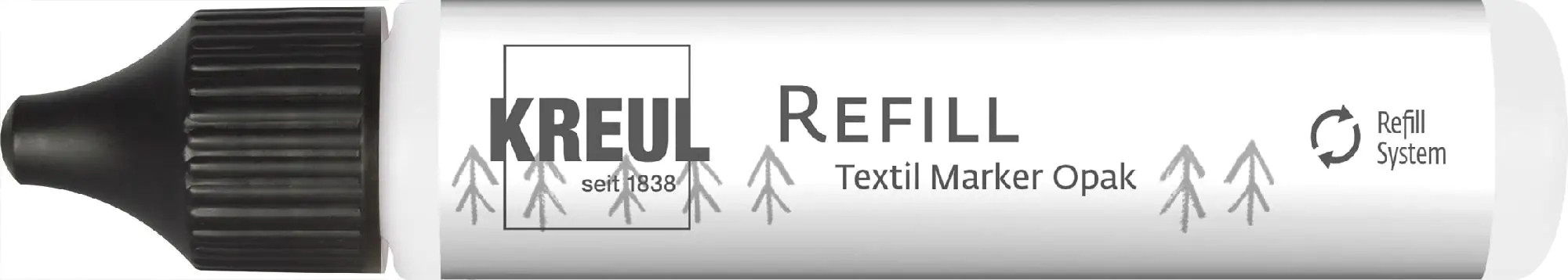 Kreul Textil Marker Opak Refill weiß 25 ml Kreul Textil Marker Opak Refill weiß 25 ml