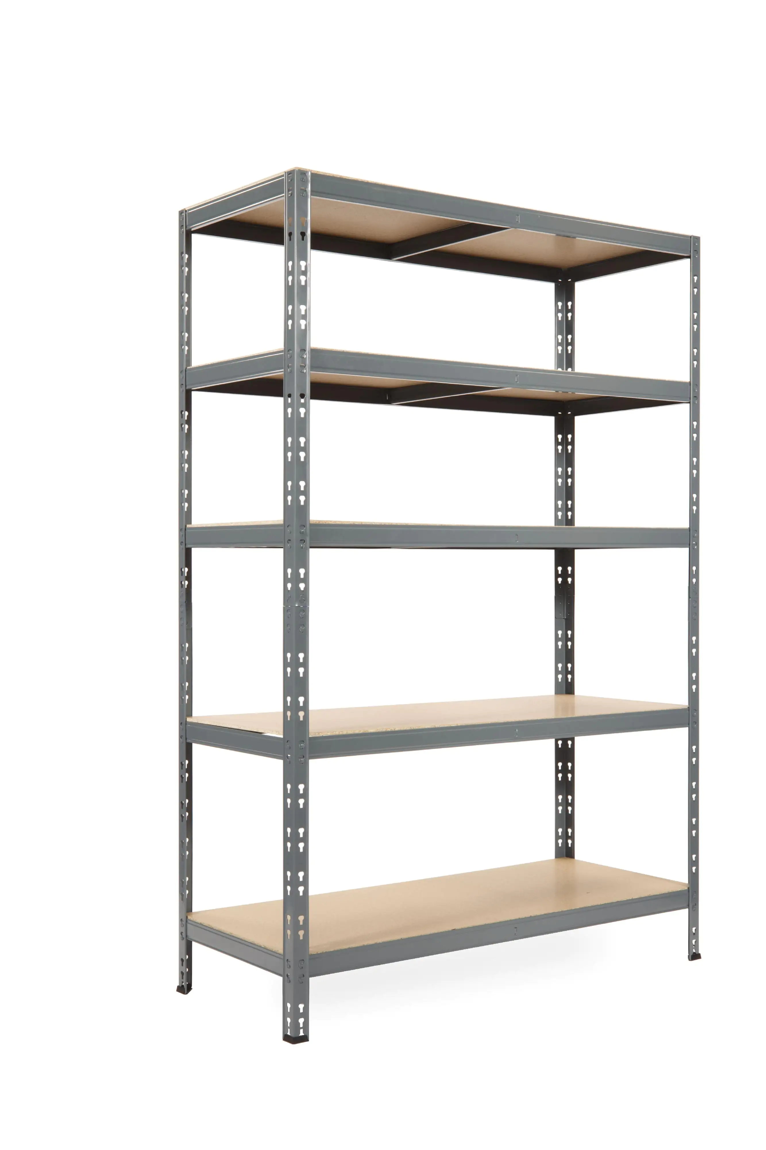 Metallsteckregal M 180 x 90 x 45 cm 5 Holzböden 250 kg