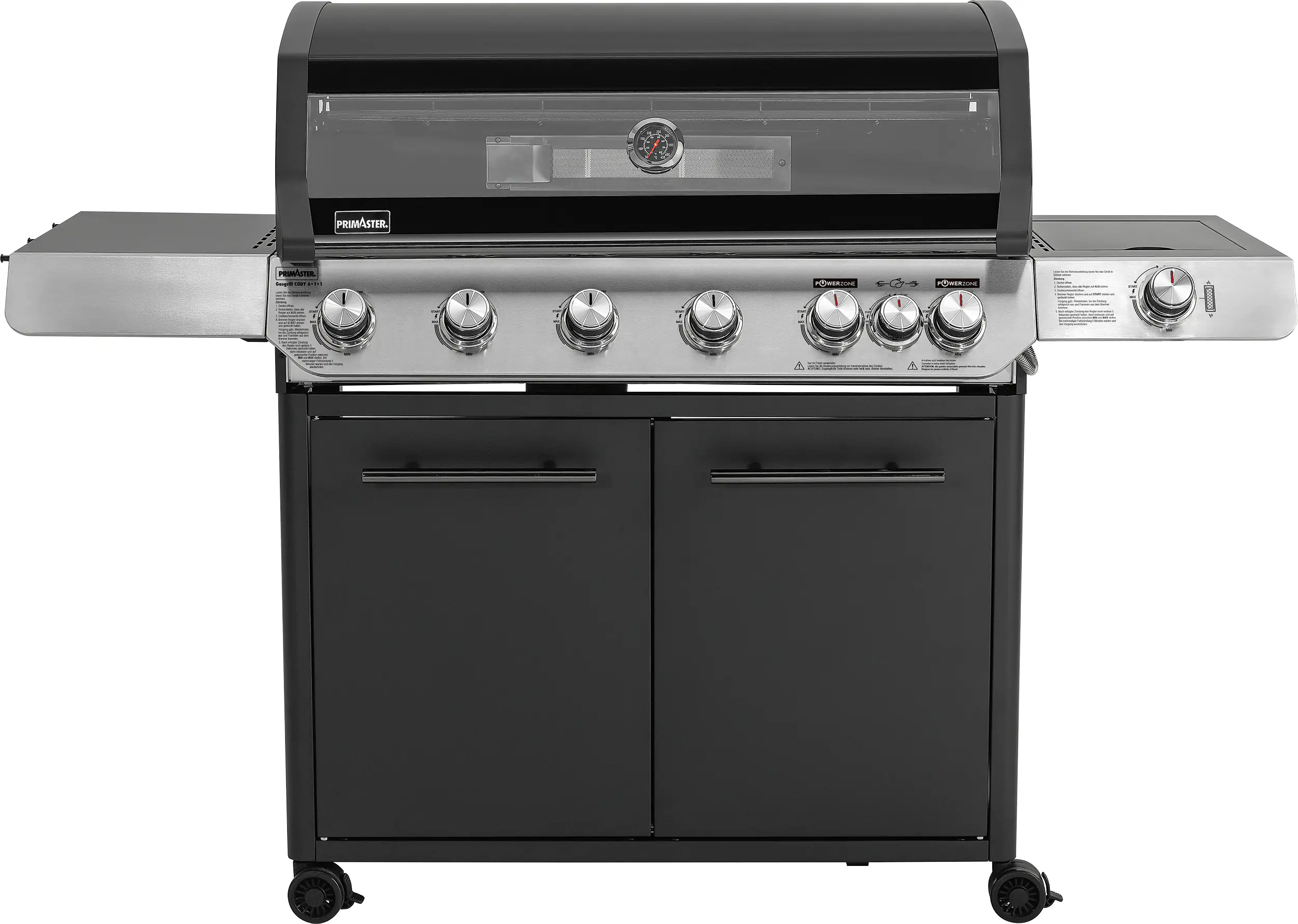 Primaster Gasgrill Cody Powerzone & Infrarotbrenner Grillfläche: 95 x 48 cm