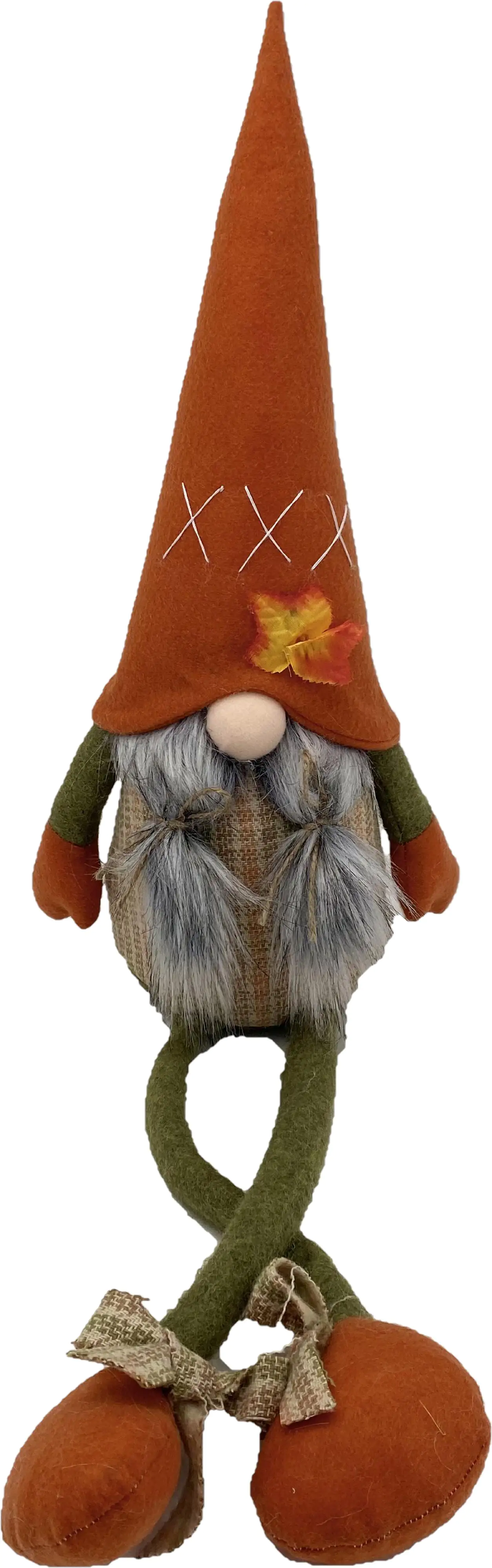 TrendLine Dekofigur Zwerg 70 x 20 cm orange-grau
