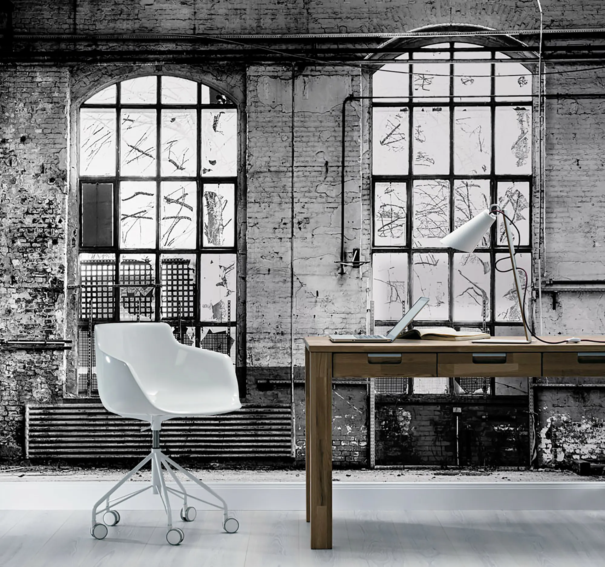 Rasch Vlies Fototapete 940930 Grau Muster & Motive 3 m x 3,72 m