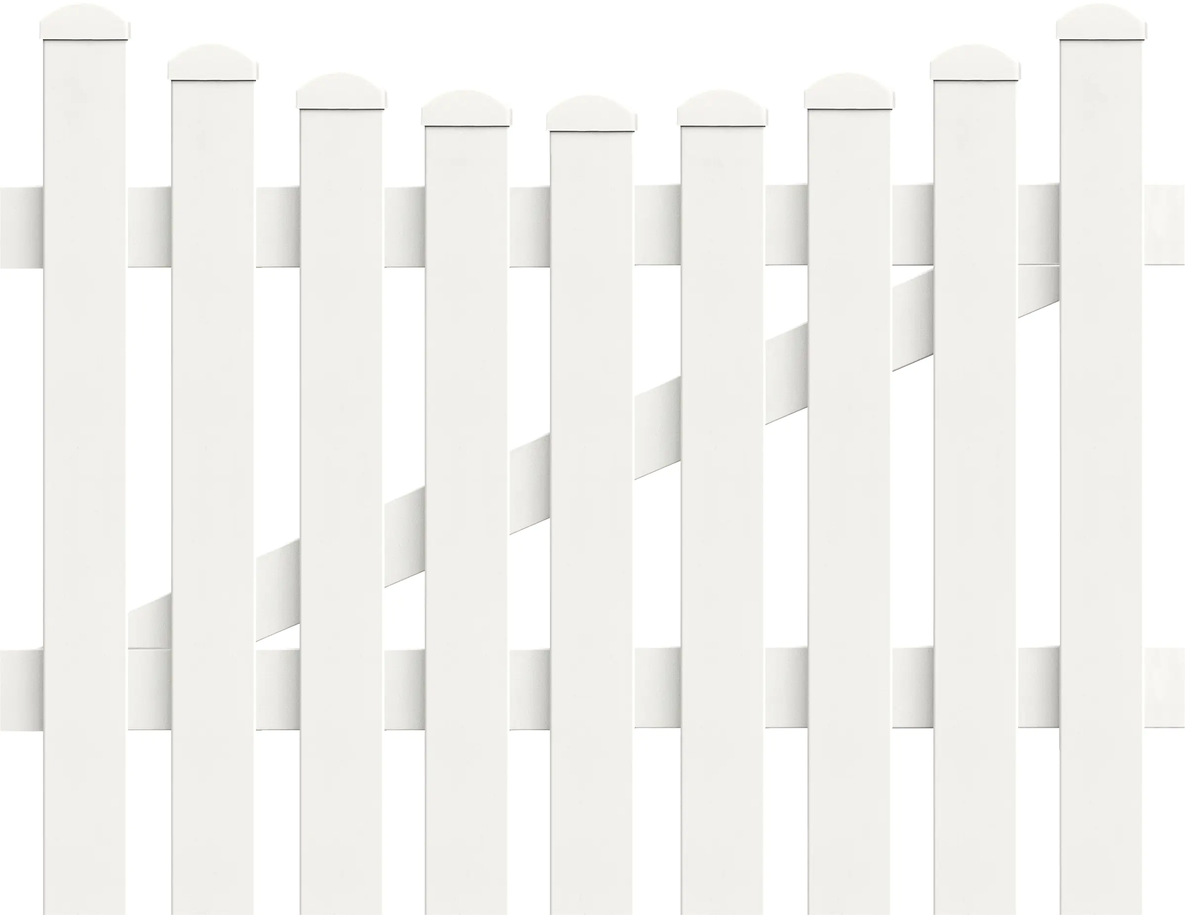 KM Zaun Zauntür Meran Unterbogen 104,2 x 120 cm, weiß, DIN rechts